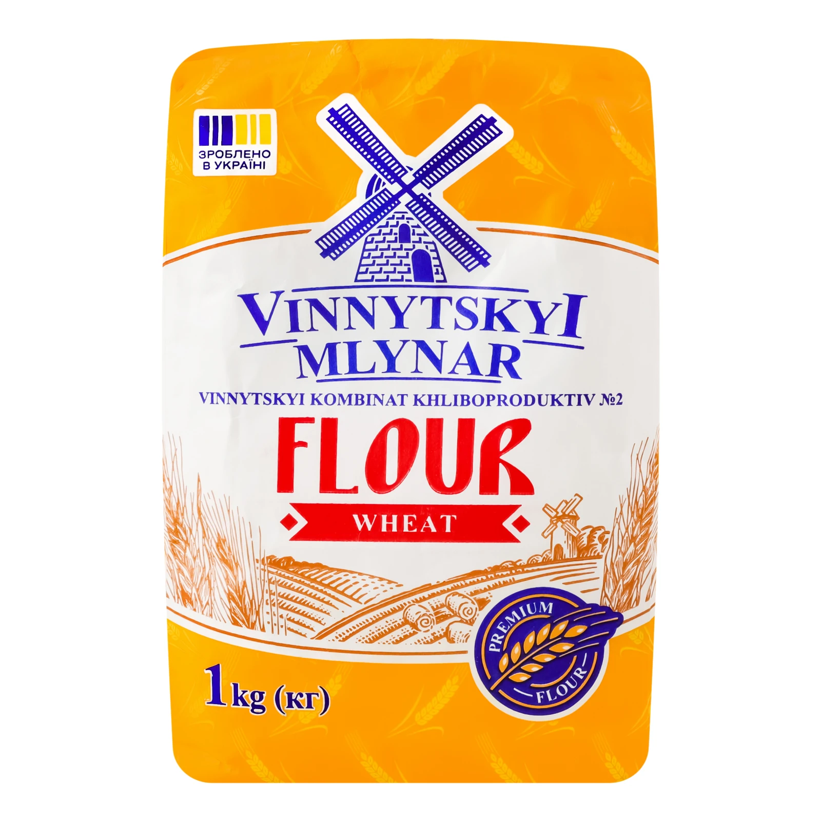 Борошно Вінницький Млинар пшеничне вищий сорт 1кг Фото №:2