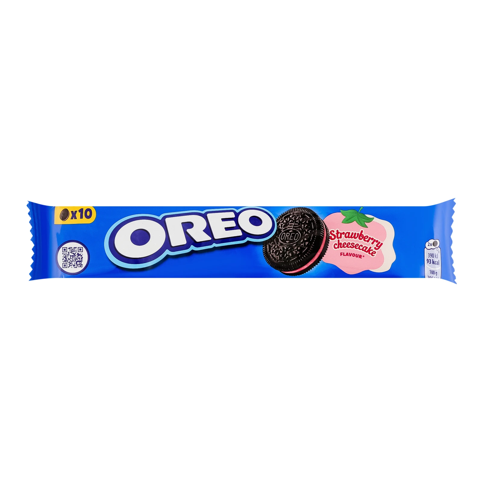Печиво Oreo з какао та начинкою зі смаком полуниці та чизкейка 95г Фото №:1