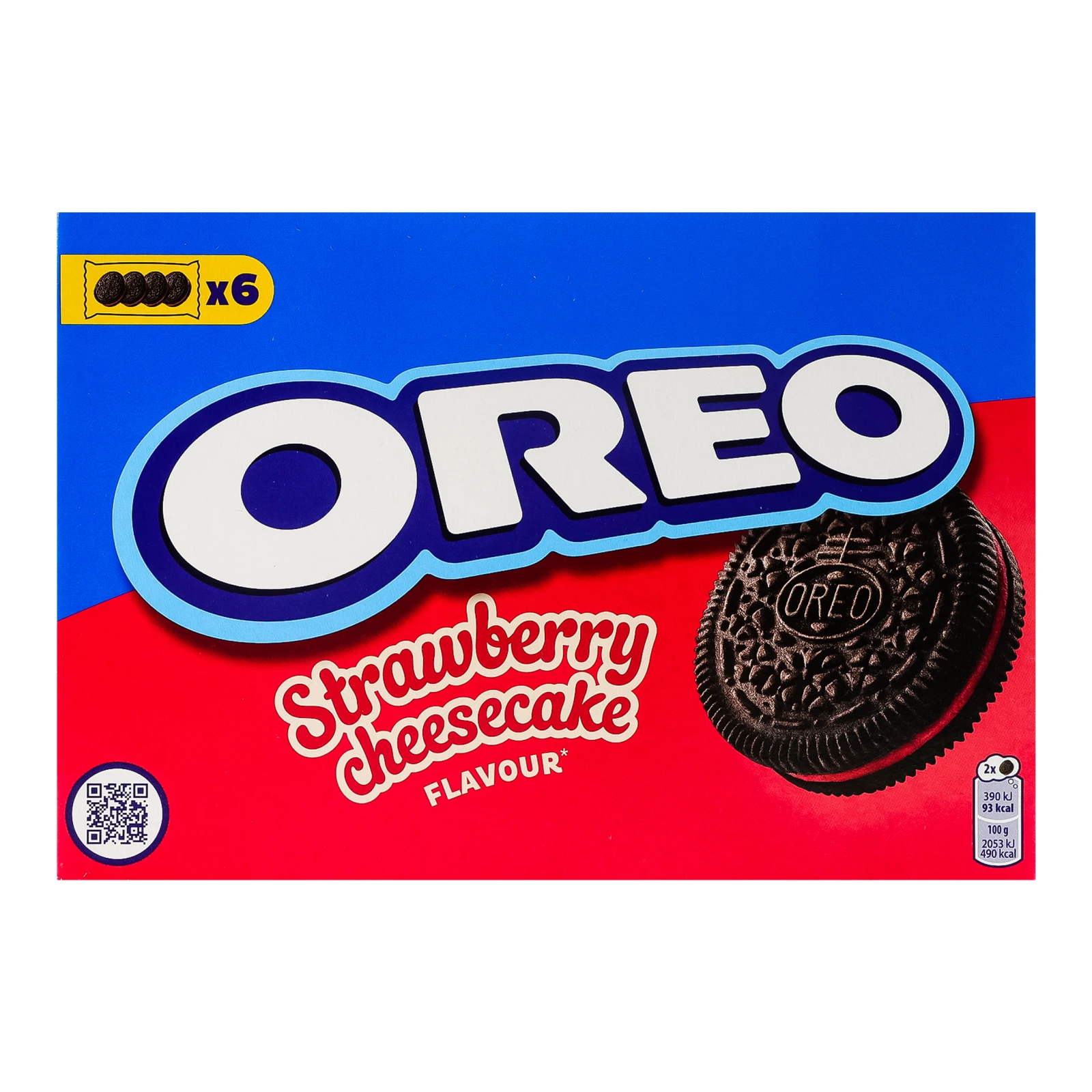 Печиво Oreo з какао та начинкою зі смаком полуниці та чизкейка 228г Фото №:1