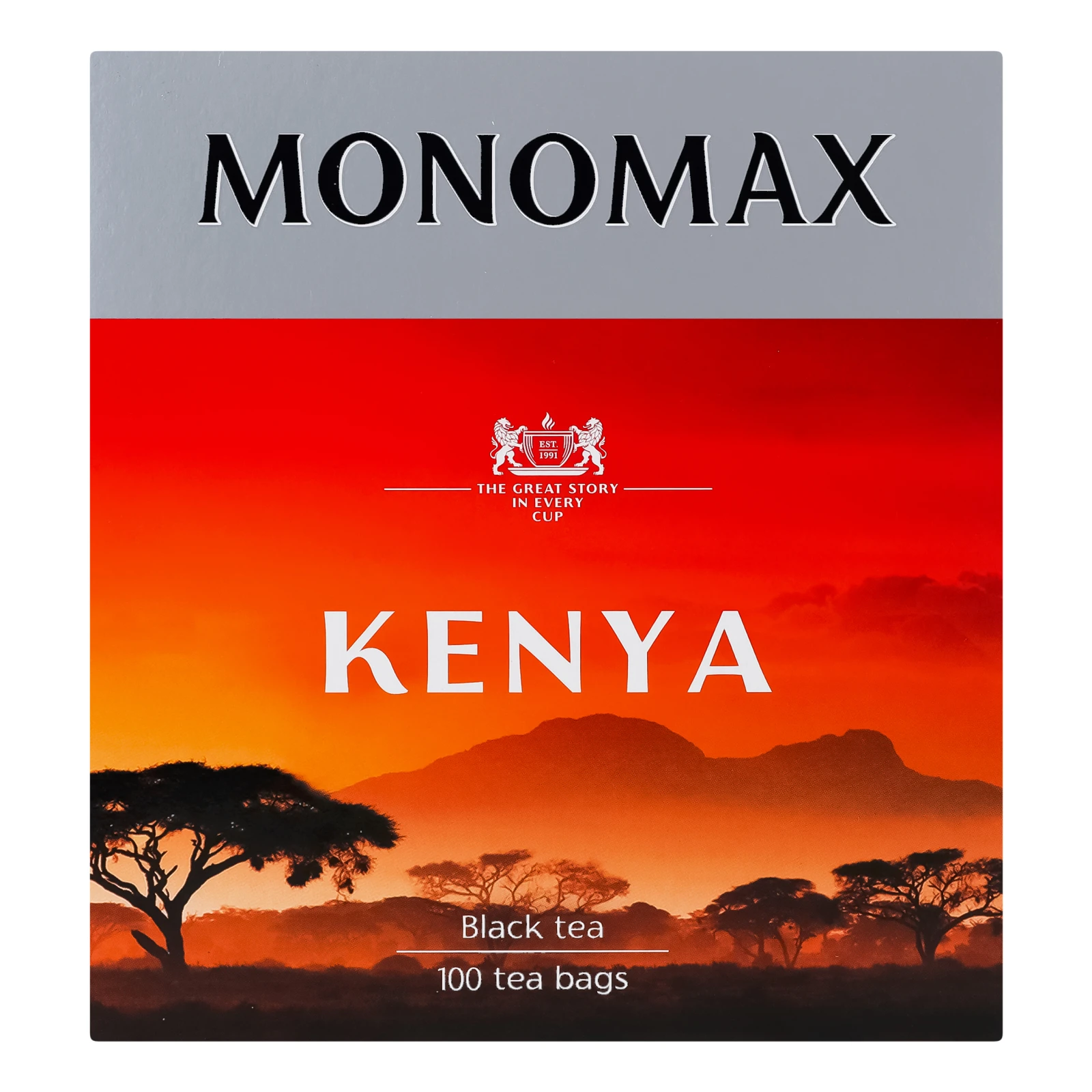Чай Monomax Kenya чорний кенійський байховий дрібний 100х2г фото 2