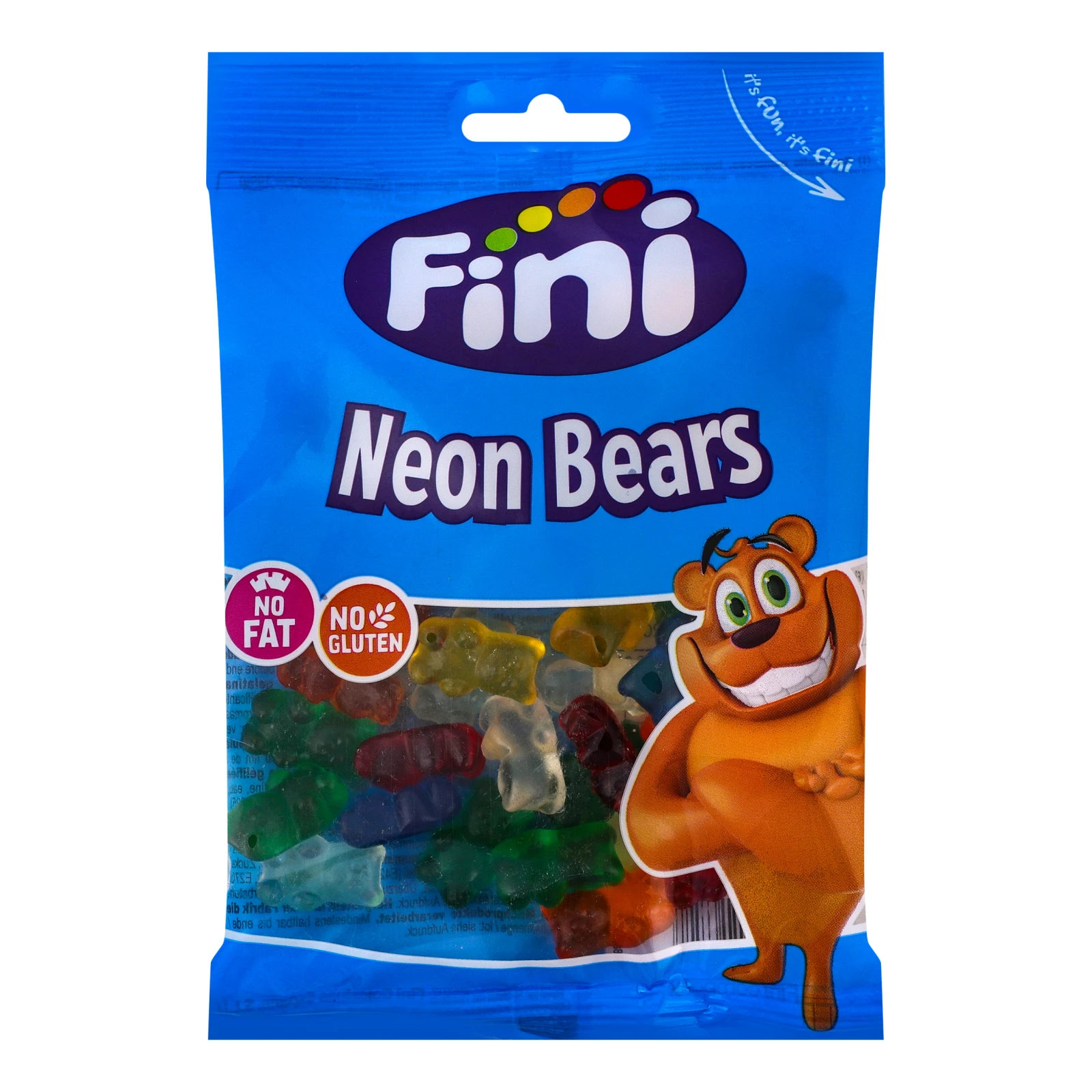 Цукерки желейні Fini Ведмеді неон 90г Фото №:1