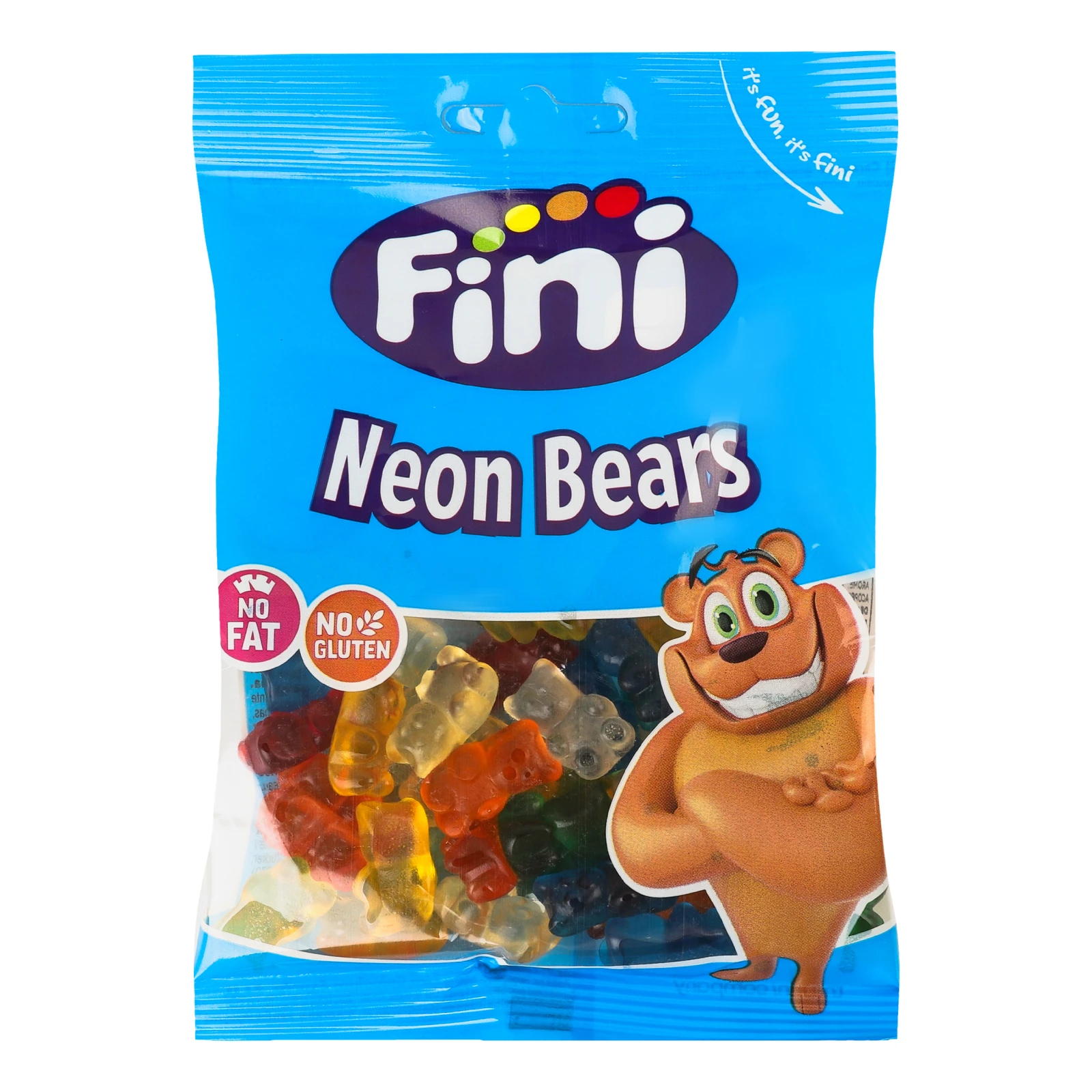 Цукерки желейні Fini Neon Bears 90г Фото №:1