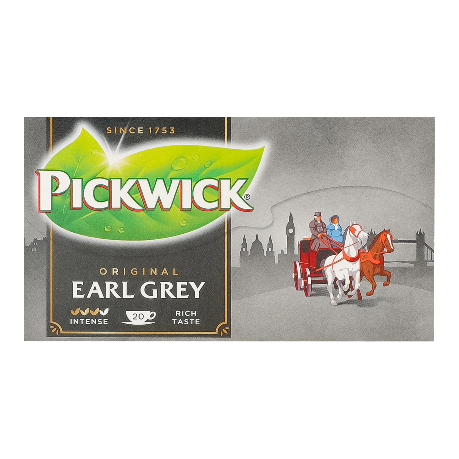 Чай Pickwick Original Earl Grey чорний з ароматом бергамоту 20*2г Фото навігації №:1