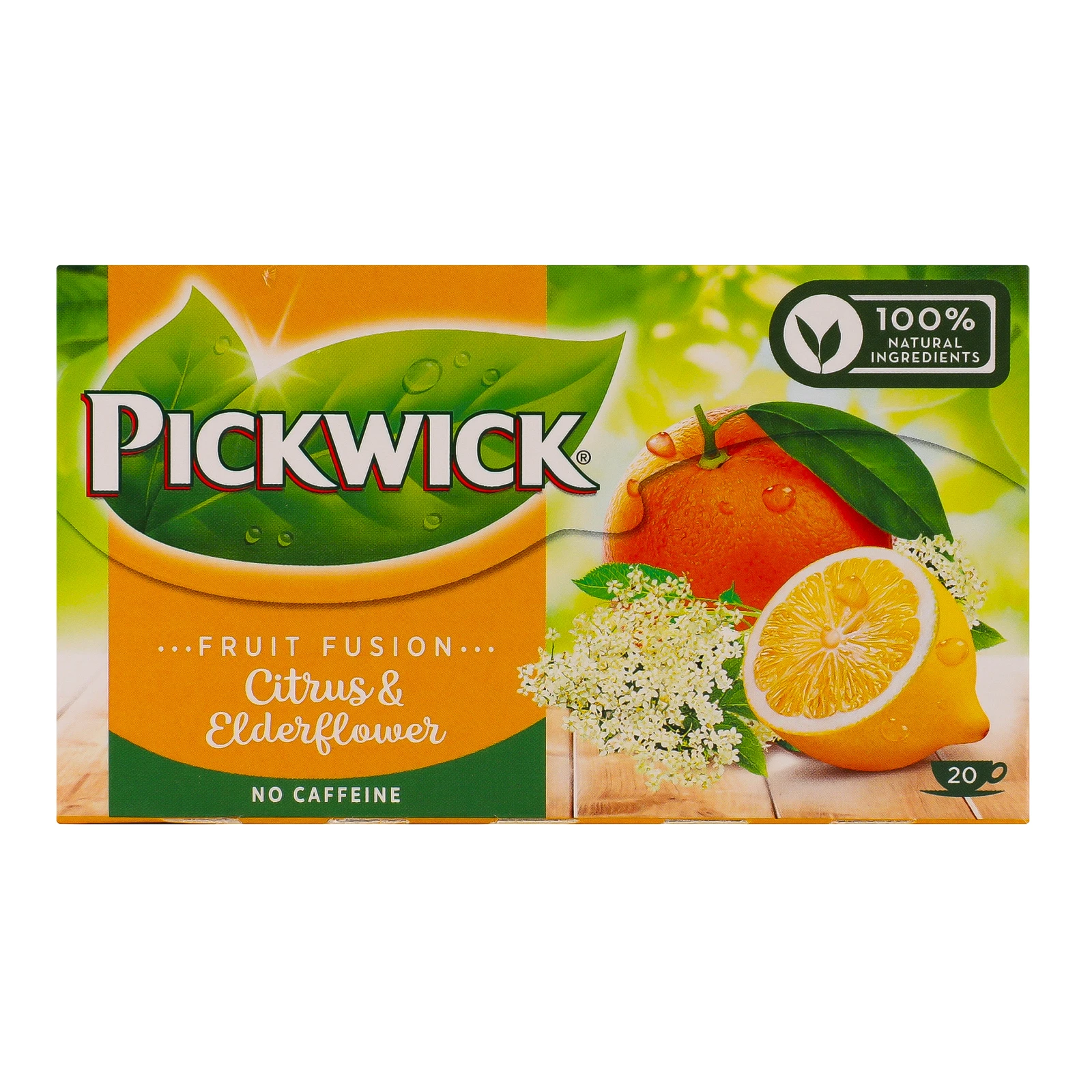 Чай Pickwick Fruit fusion фруктово-трав'яний ароматизований Цитрус-бузина 20х2г Фото №:1