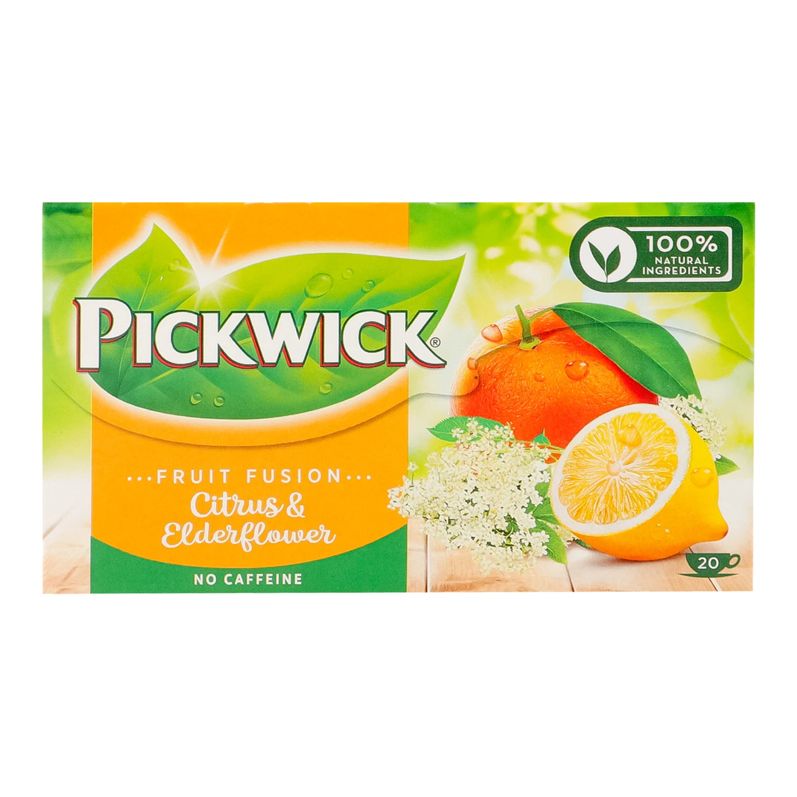 Чай Pickwick Fruit Fusion Citrus&Elderflower фруктово-трав'яний ароматизований Фото №:1