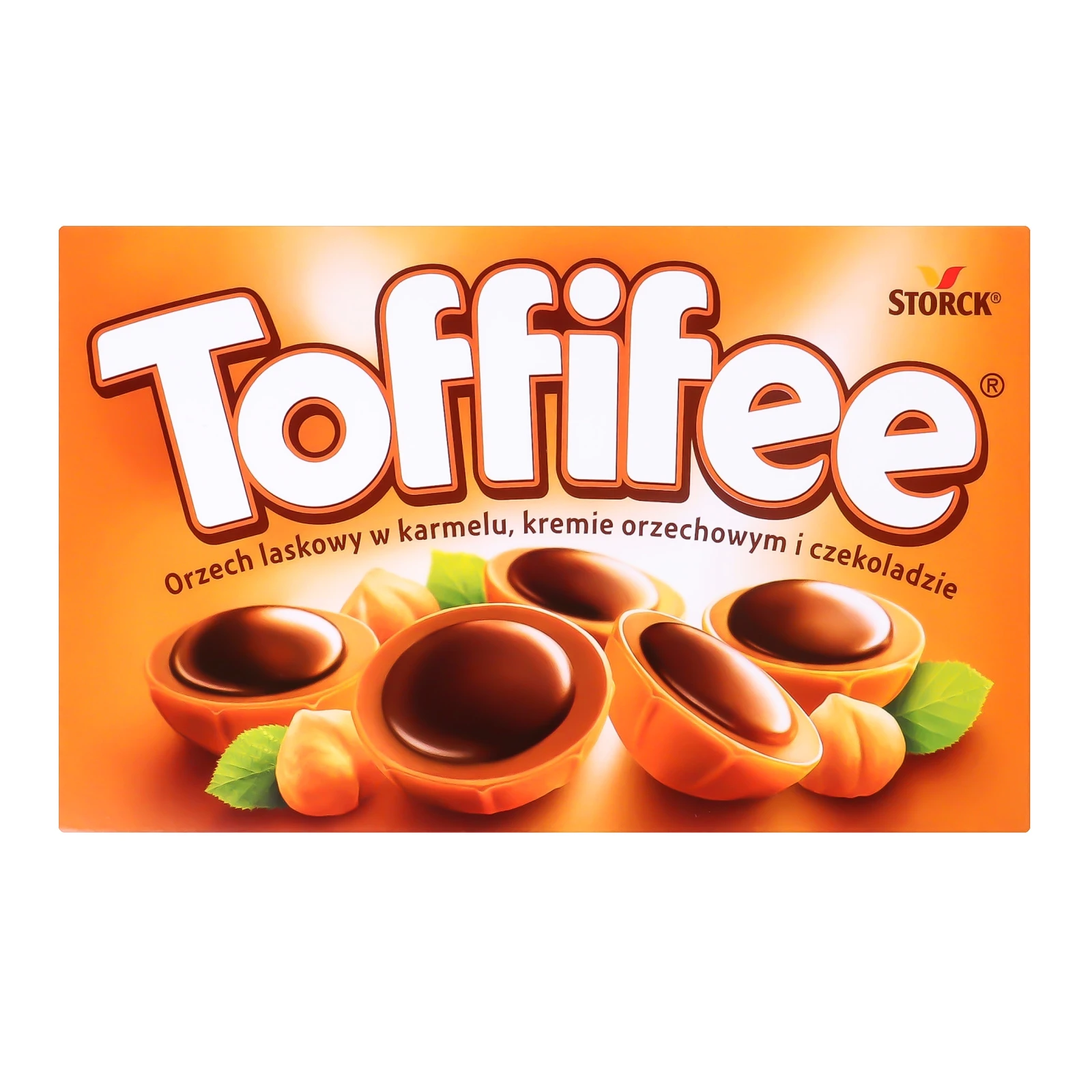 Цукерки Toffifee з лісовим горіхом в карамельній чашечці з кремовою нугою і шоколадом 125г