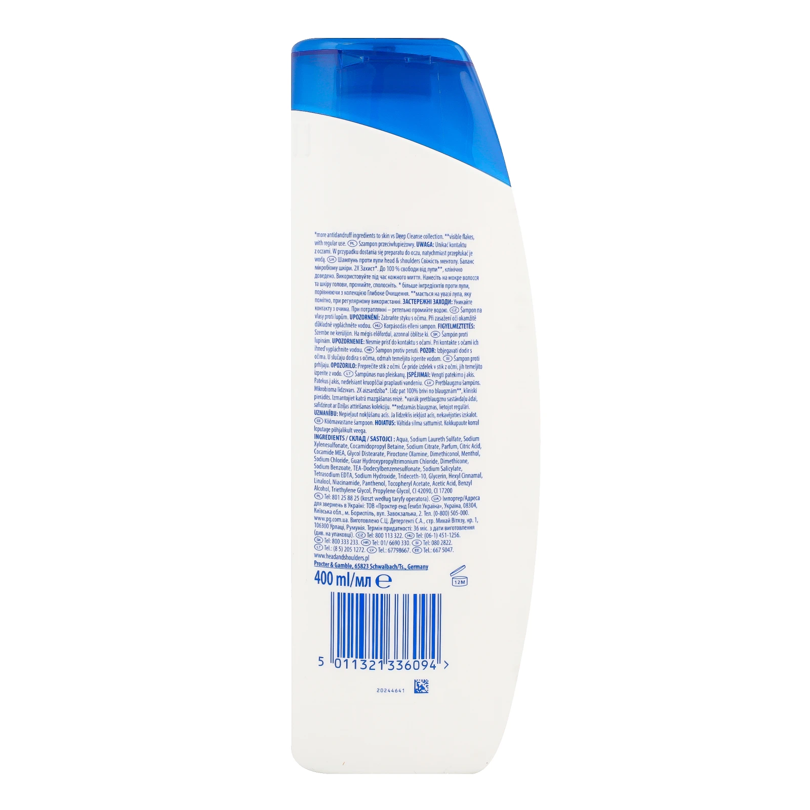 Шампунь Head&Shoulders Свіжість ментолу проти лупи 400мл фото 2