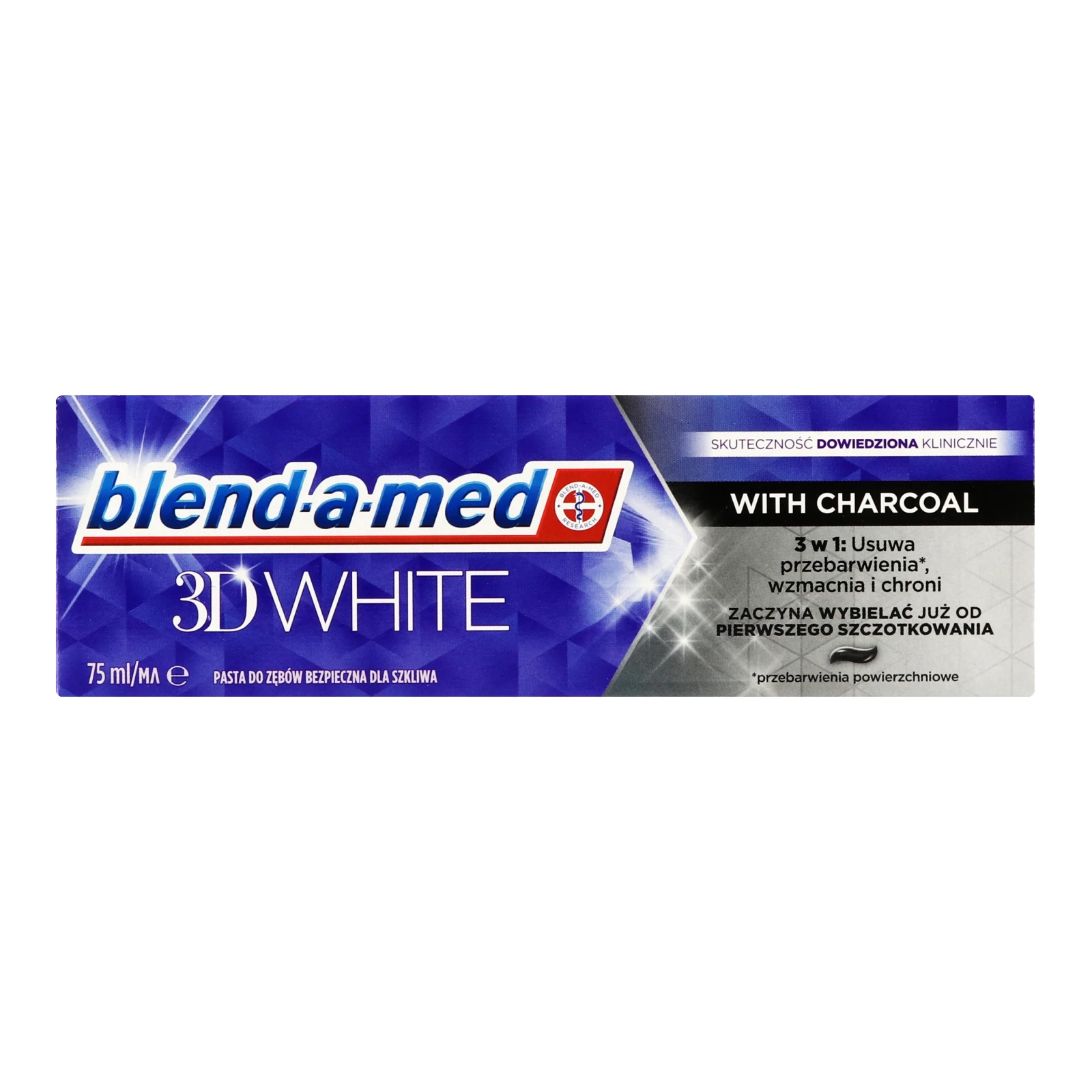 Паста зубна Blend-a-Med 3D White With Charcoal 75мл Фото №:1