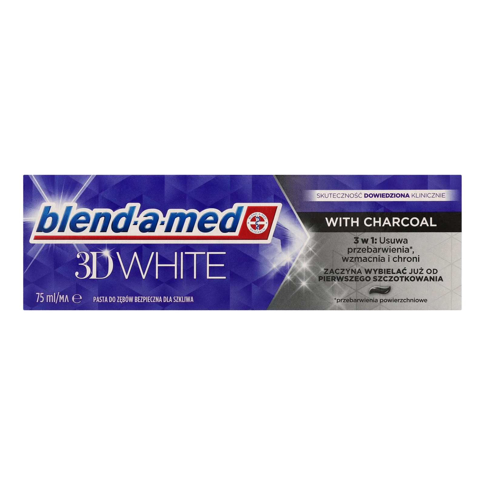 Паста зубна Blend-a-Med 3D White With Charcoal 75мл