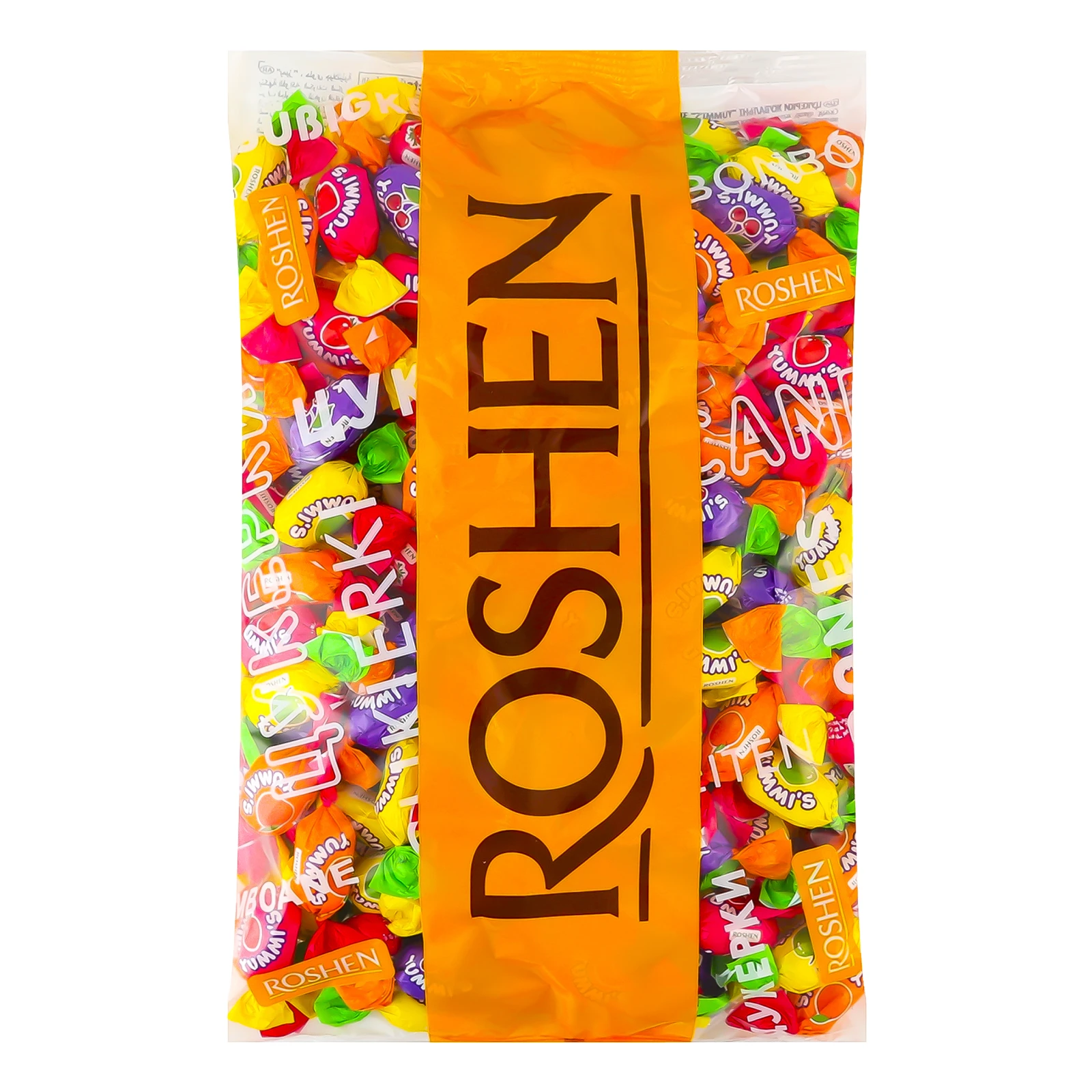 Цукерки Roshen Yummi's жувальні зі смаком фруктів 1кг Фото №:1
