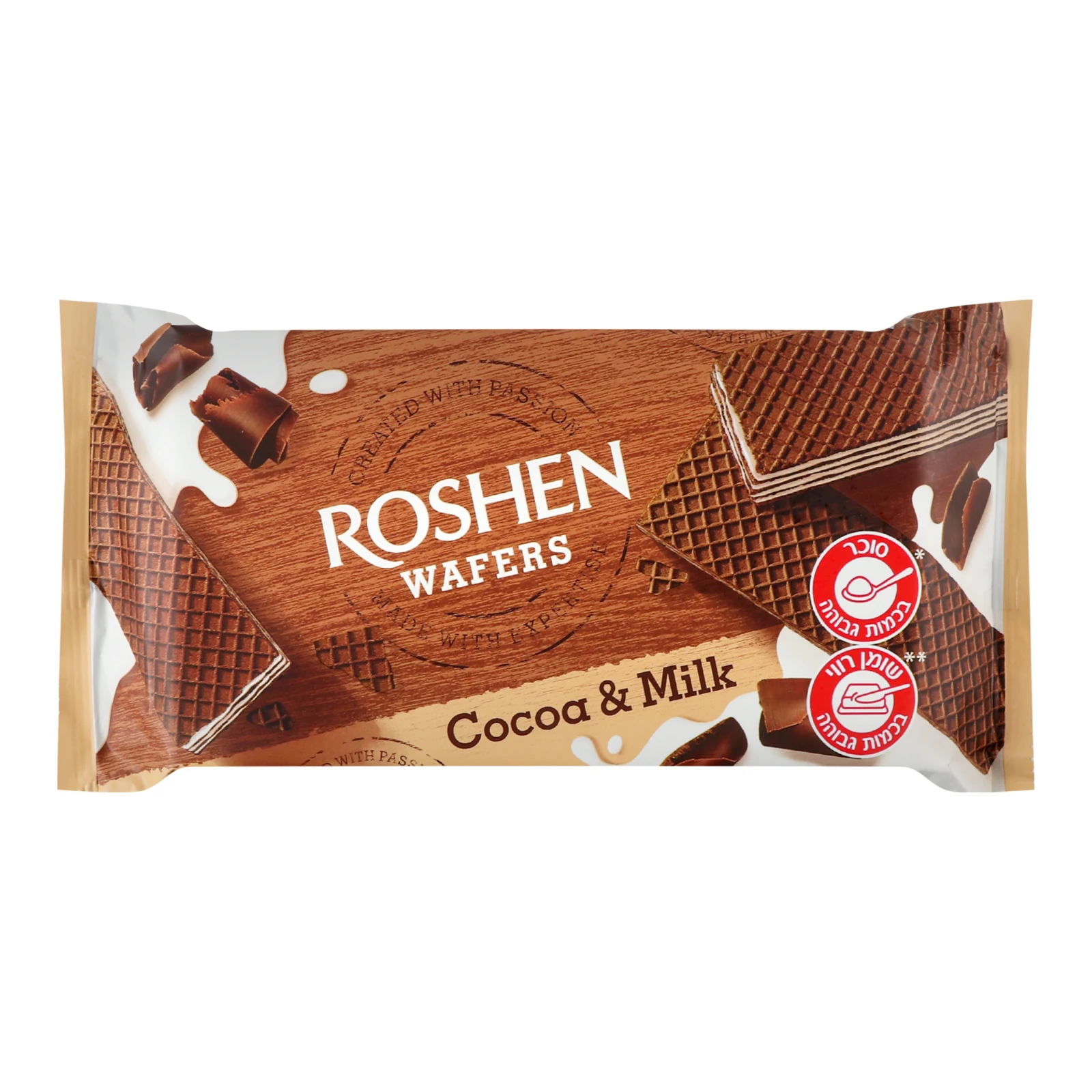 Вафлі Roshen Wafers Cocoa&Milk 216г
