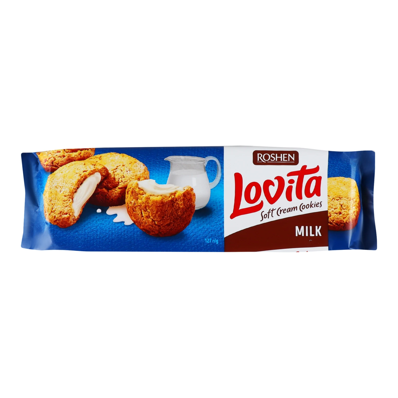 Печиво Roshen Lovita здобне Soft Cream Cookies Milk 127г