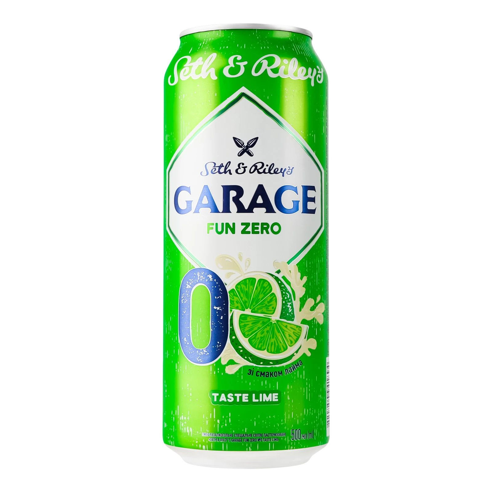 Пиво спеціальне Seth&Riley's Garage Fun Zero №0 Taste Lime безалкогольне пастеризоване Фото №:1