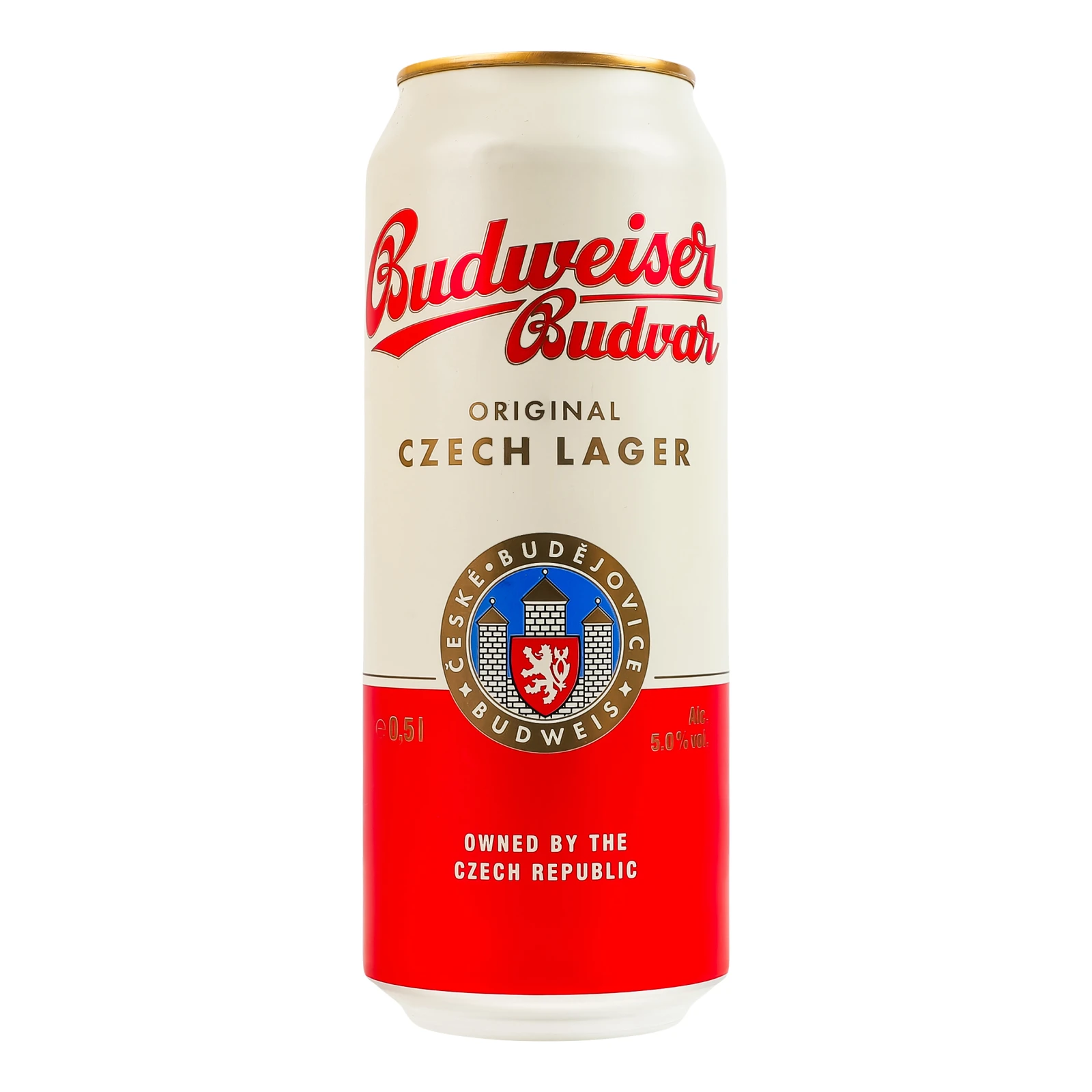Пиво Budweiser Budvar світле фільтроване пастеризоване 5% 0.5л