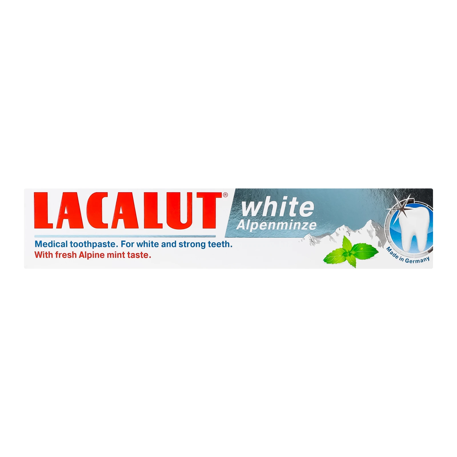 Паста зубна Lacalut White Alpenminze 75мл Фото №:1