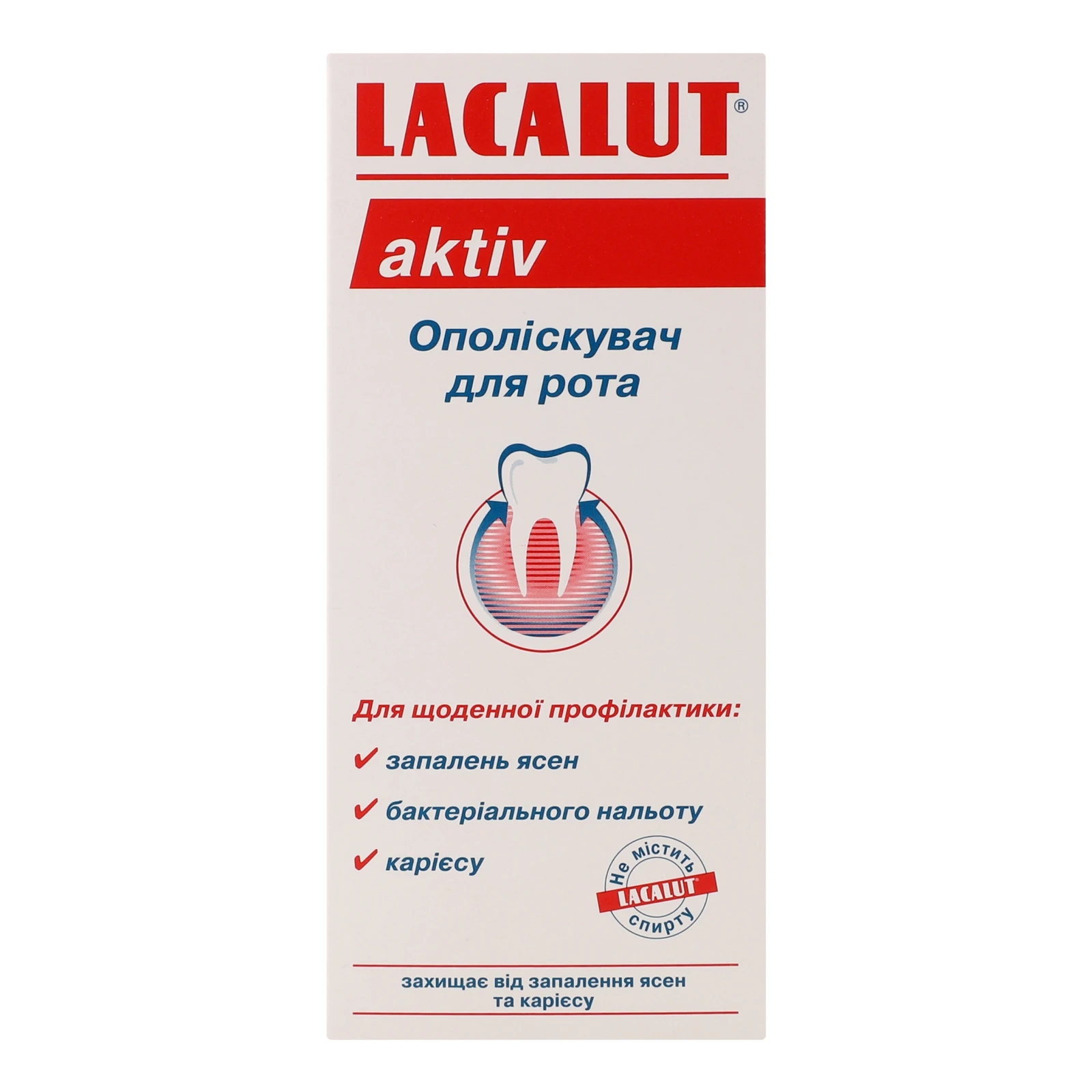 Ополіскувач для рота Lacalut Aktiv 300мл Фото №:1