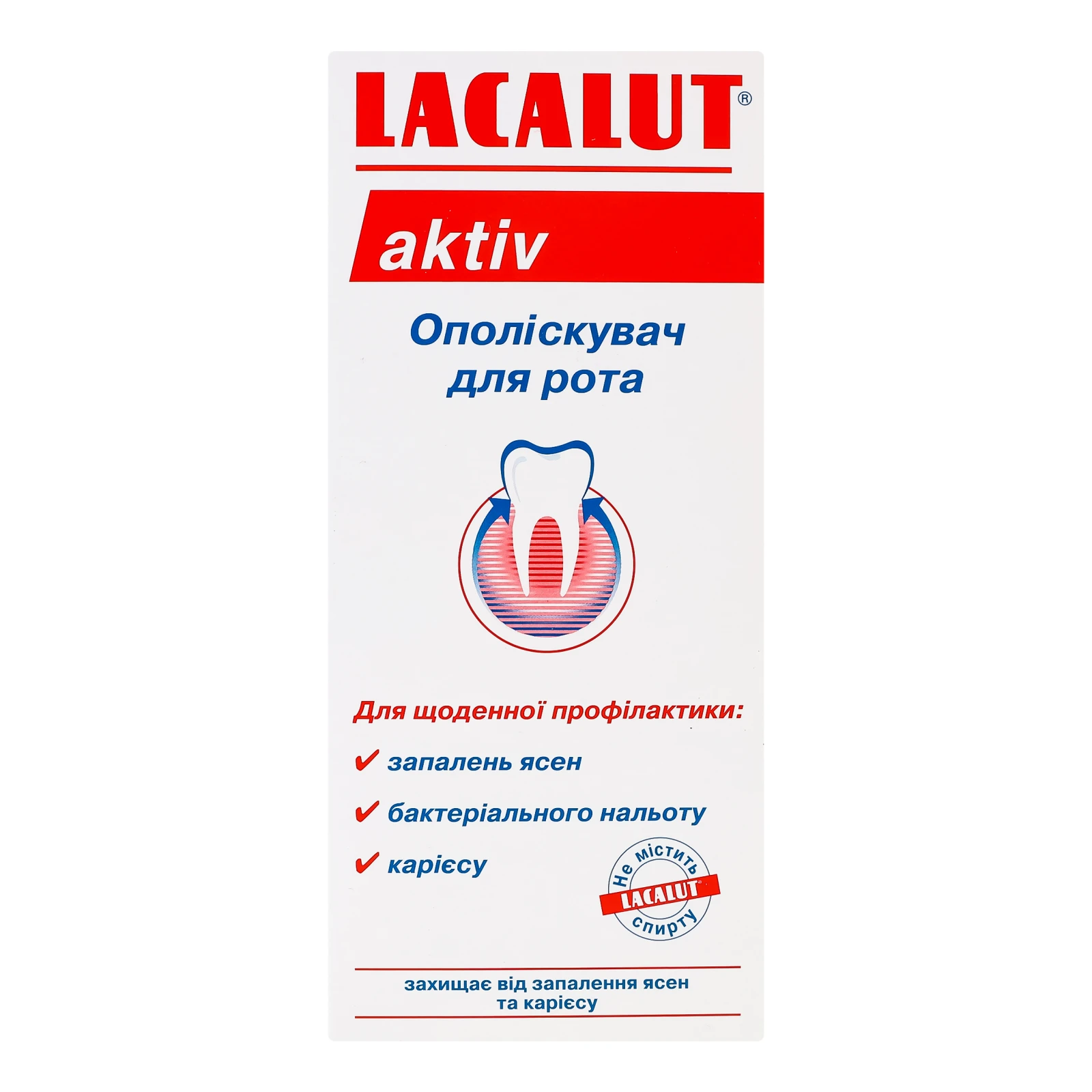 Ополіскувач для рота Lacalut Aktiv 300мл Фото №:1