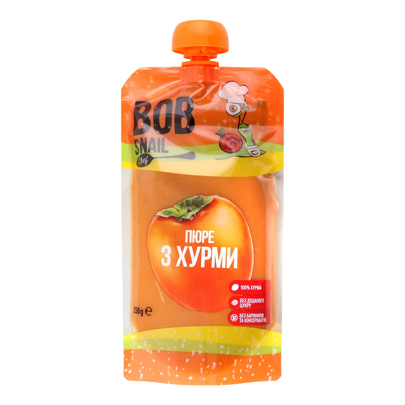 Пюре Bob Snail фруктове пастеризоване З хурми 250г