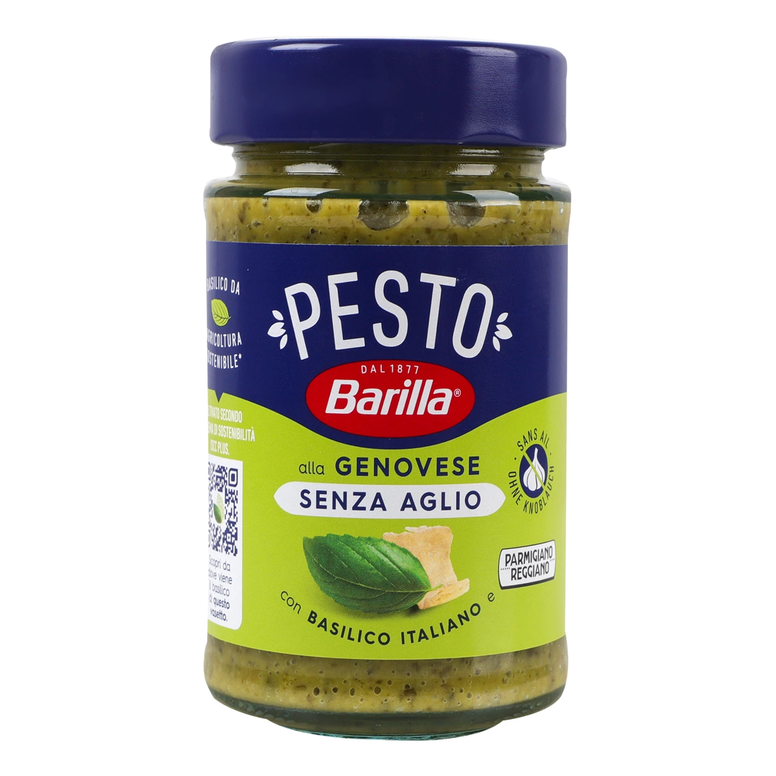 Соус Barilla Pesto Genovese з базиліком без часнику 190г Фото навігації №:1