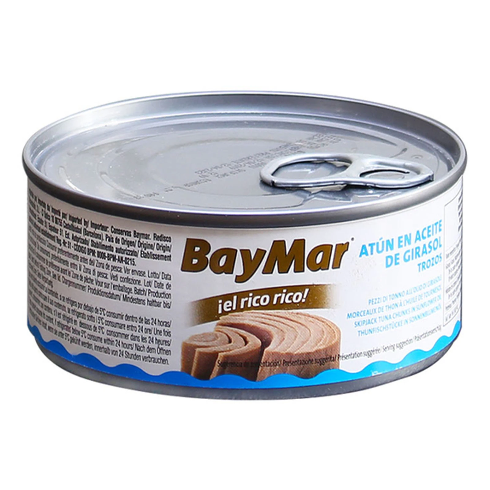 Тунець Bay Mar консервований в соняшниковій олії 160г Фото №:1
