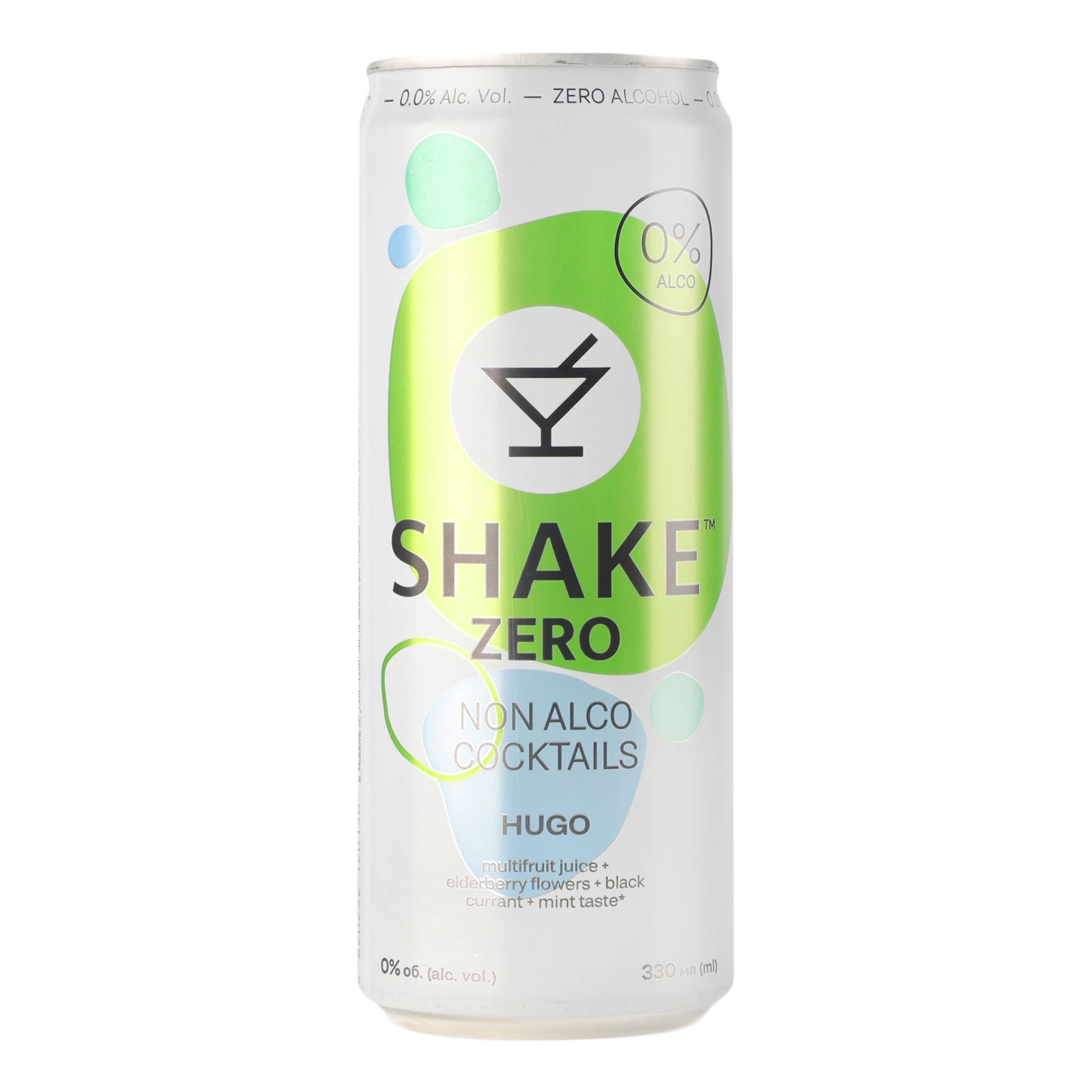 Напій Shake Zero соковмісний безалкогольний сильногазований Hugo 330мл Фото №:1