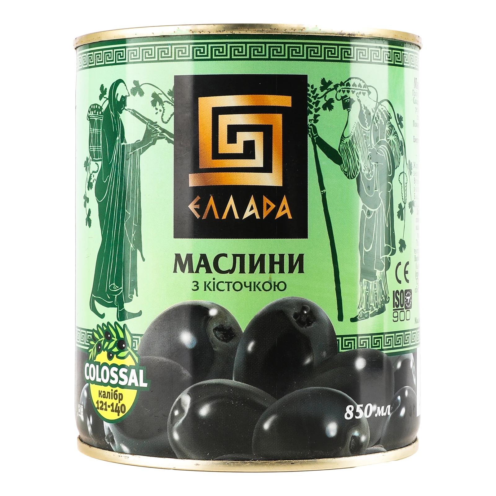 Маслини Ellada Сolossal з кісточкою 850мл