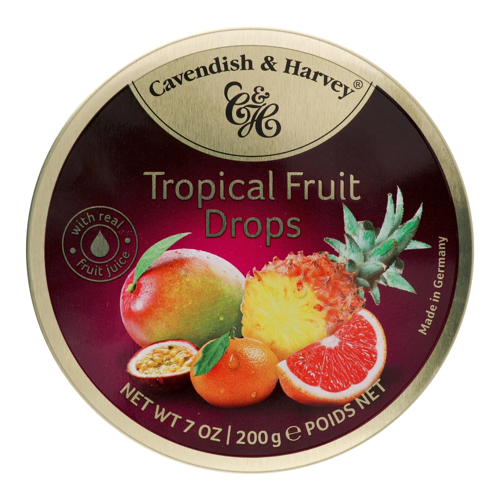 Льодяники Cavendish&Harvey Tropical Fruit Drops 200г Фото №:1