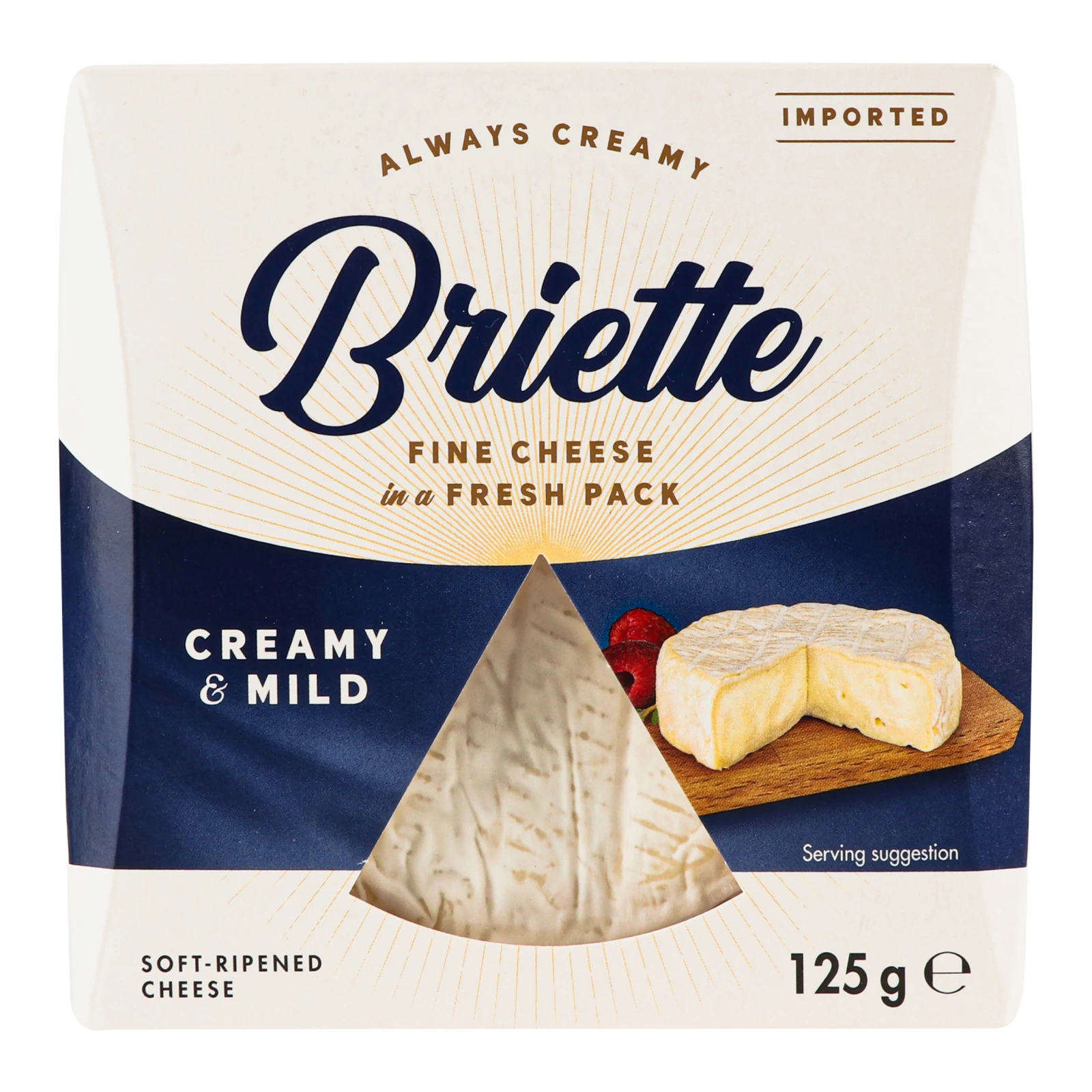 Сир Briette Creamy&Mild м'який 60% 125г Фото навігації №:1