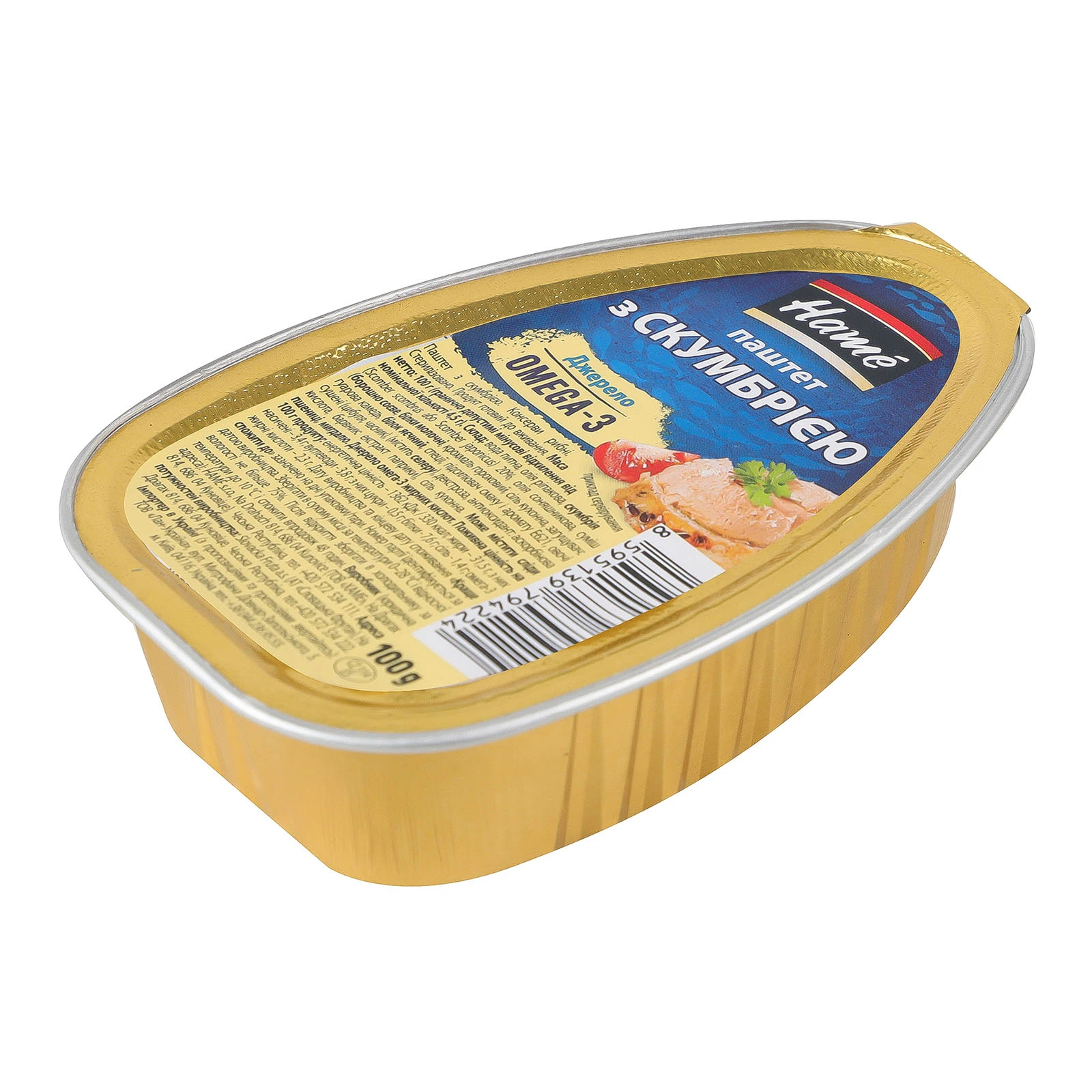 Паштет Hame з скумбрією стерилізований 100г Фото №:2