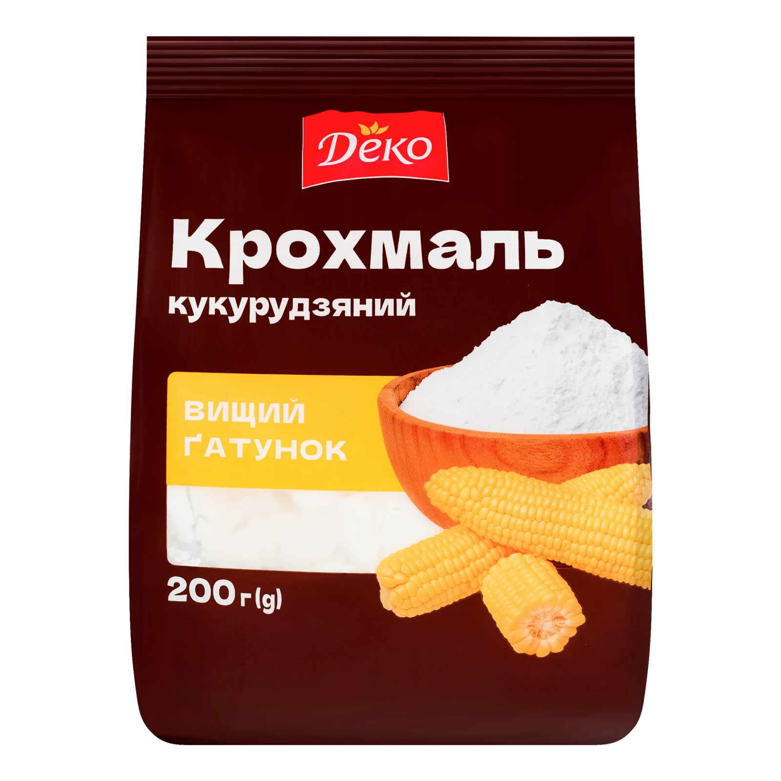 Крохмаль Деко кукурудзяний сухий 200г Фото навігації №:1