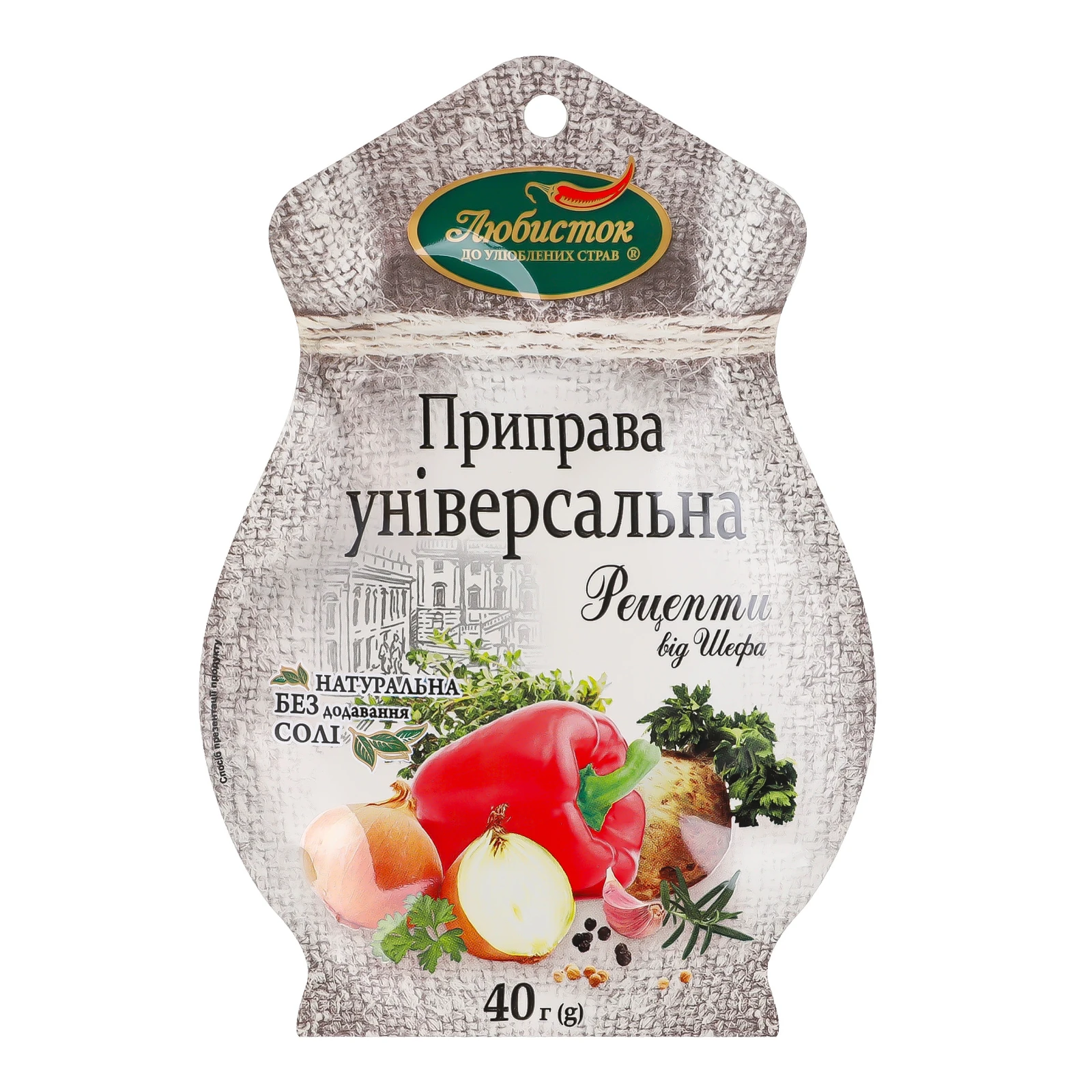 Приправа Любисток Рецепти від шефа універсальна 40г Фото №:1