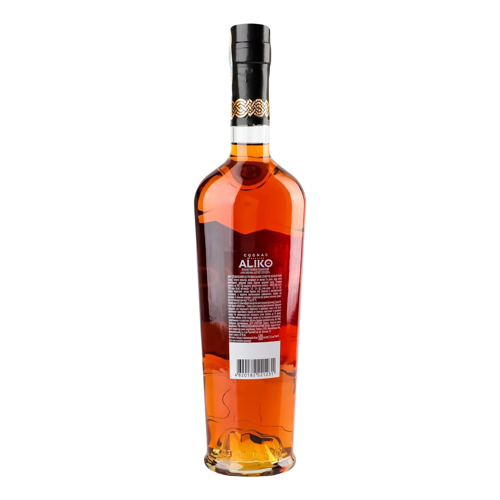 Коньяк Aliko C&W VS 3 зірки ординарний 40% 0.5л Фото №:2