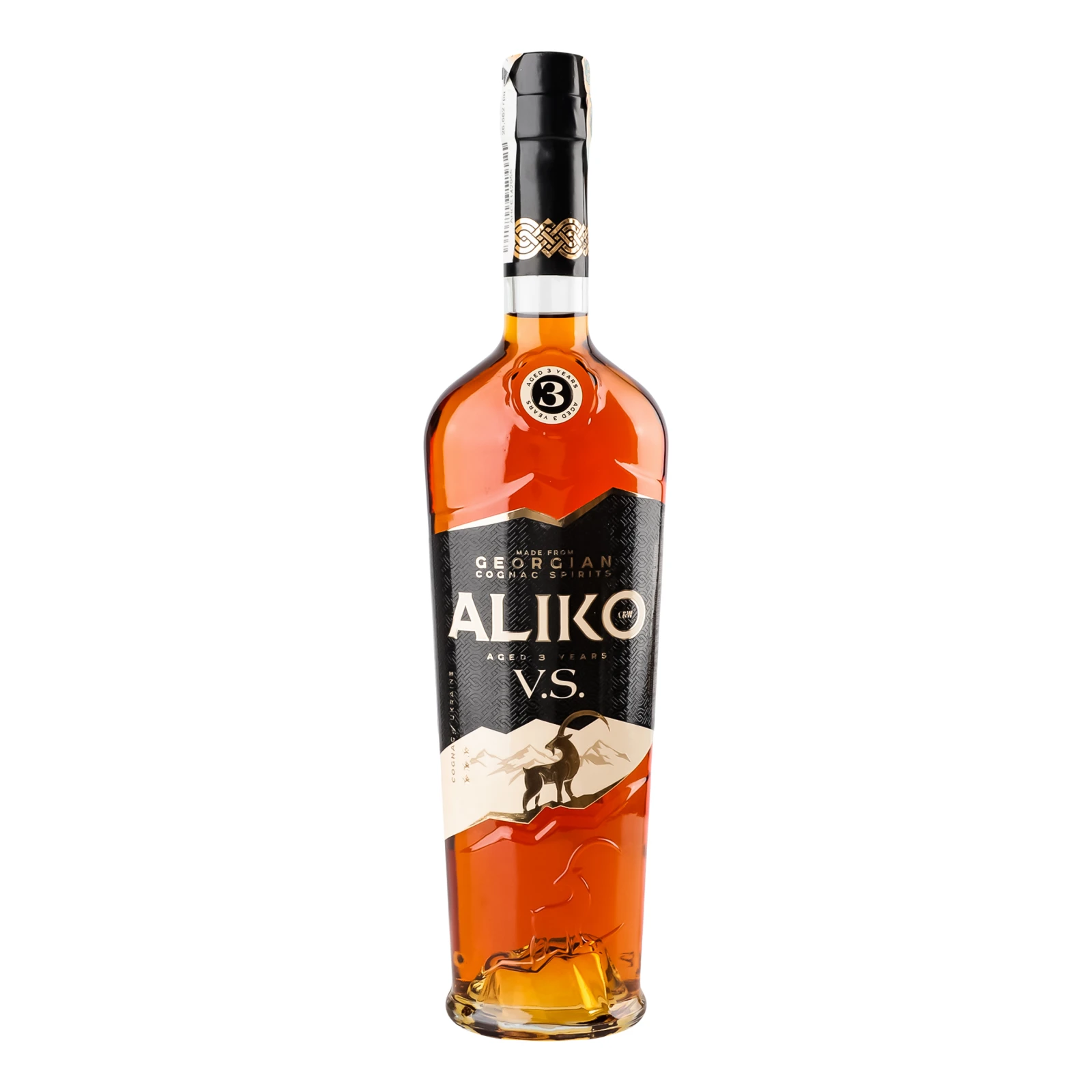 Коньяк Aliko C&W VS 3 зірки ординарний 40% 0.5л Фото №:1