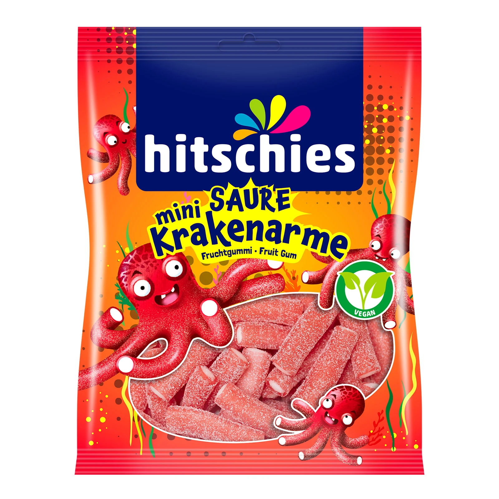 Цукерки жувальні  Hitschler Saure Krakenarme 125г Фото №:1