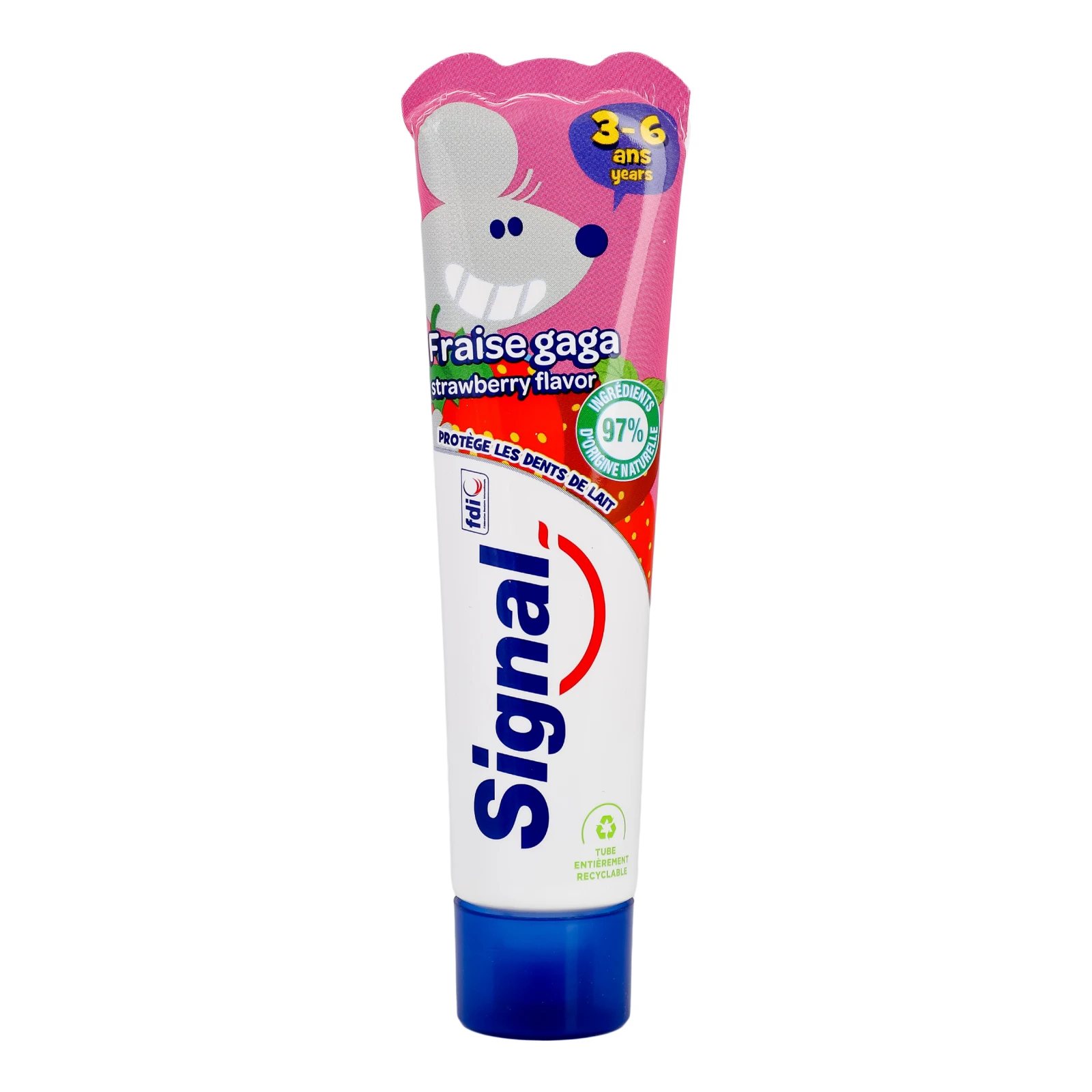Паста зубна Signal з ароматом полуниці для дітей 3-6-ти років 50мл Фото №:1