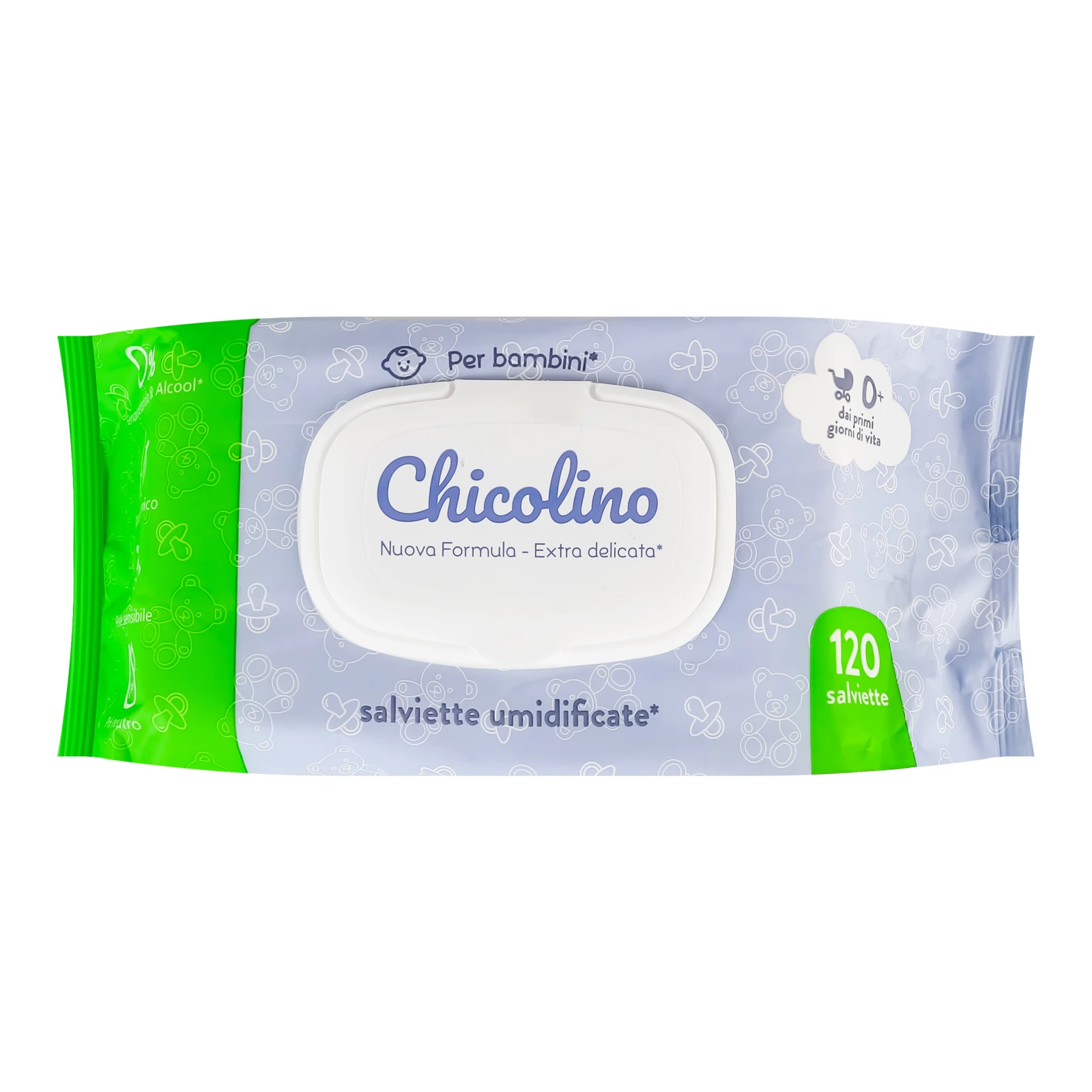 Серветки вологі Chicolino для дітей 120шт/уп Фото №:1