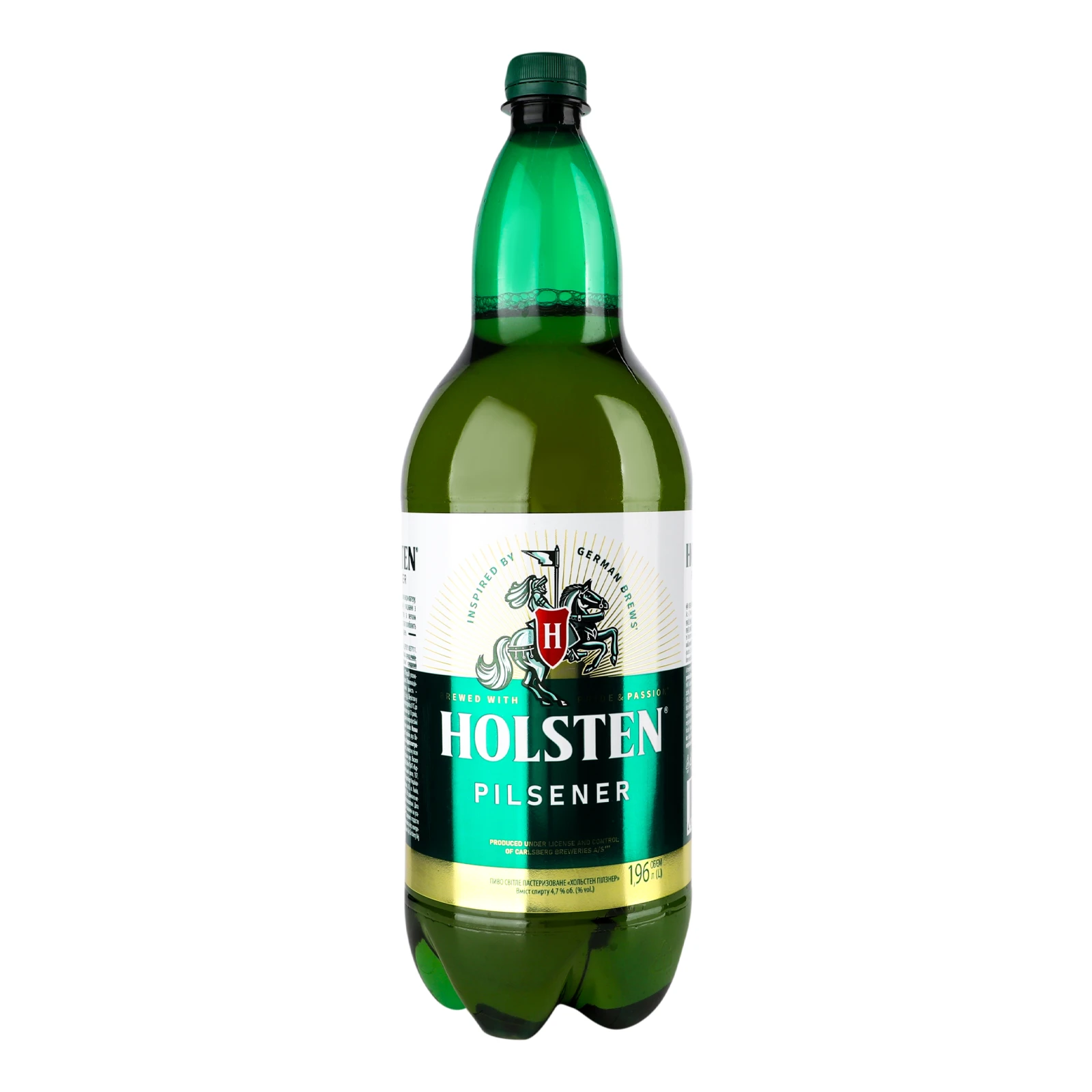Пиво Holsten Pilsener світле пастеризоване 4.7% 1.96л Фото №:1