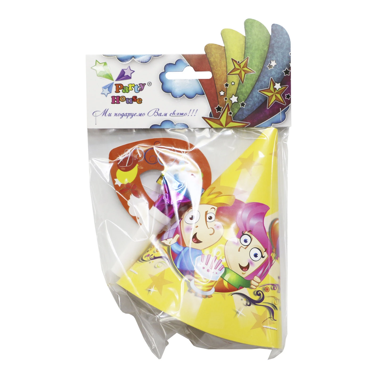 Набір Party House ковпак, маска, язичок Фото №:1