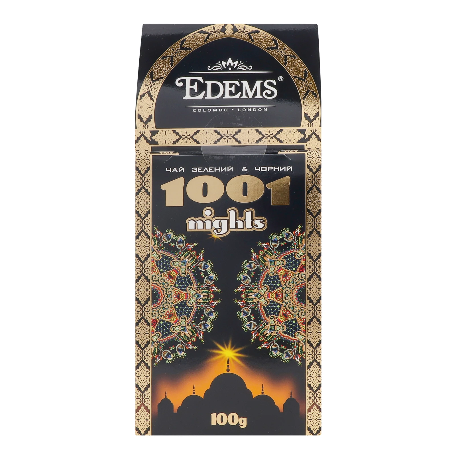 Чай Edems 1001 Nights зелений&черний крупнолистовий зі шматочками папаї та манго 100г Фото №:2