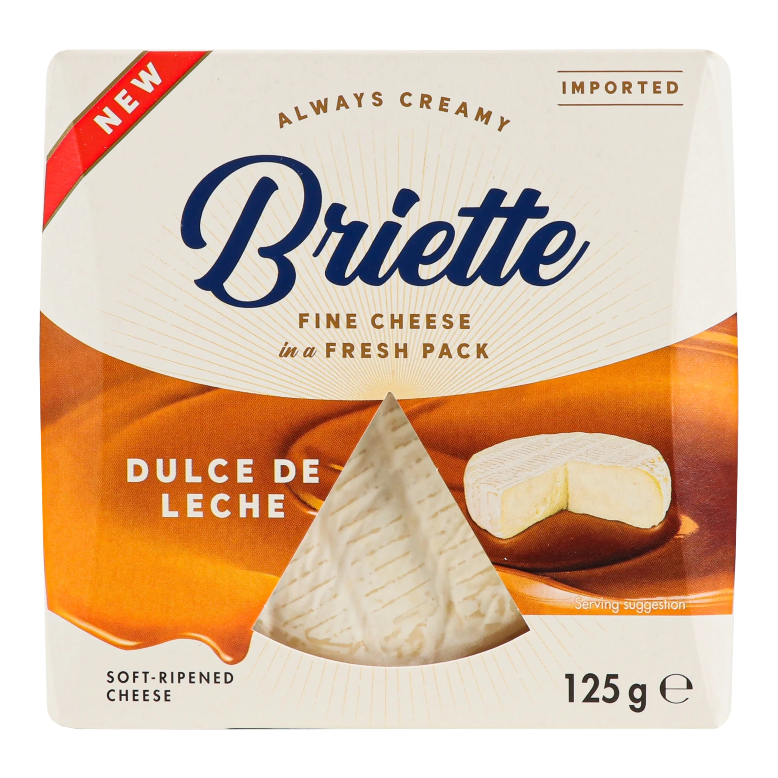 Сир Briette Dulce de Leche мягкий з натуральним ароматом 60% 125г Фото №:1