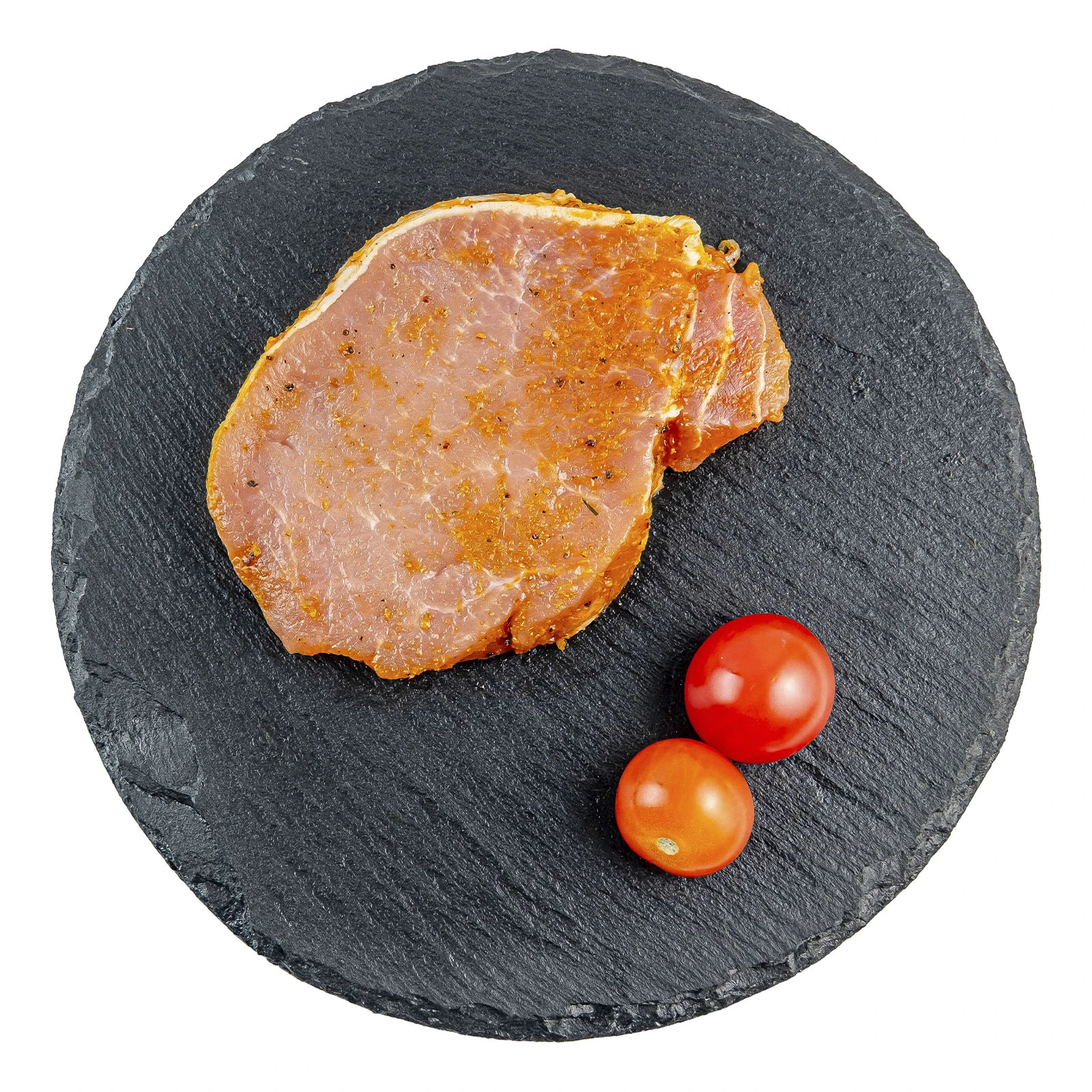 Стейк зі свинячого битка у червоному соусі Фото №:1