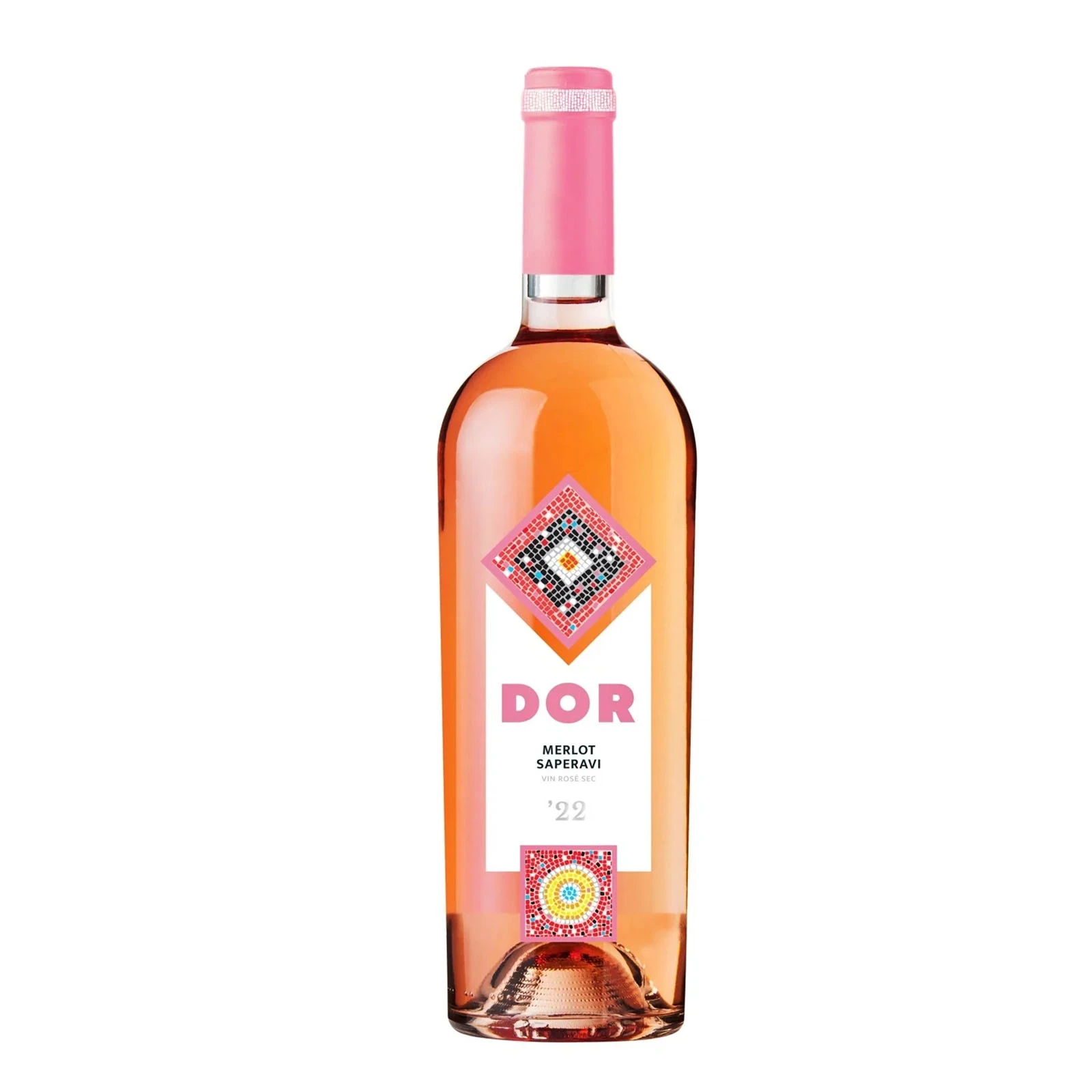 Вино Bostavan DOR Merlot & Saperavi 0,75л рожеве сухе Фото навігації №:1