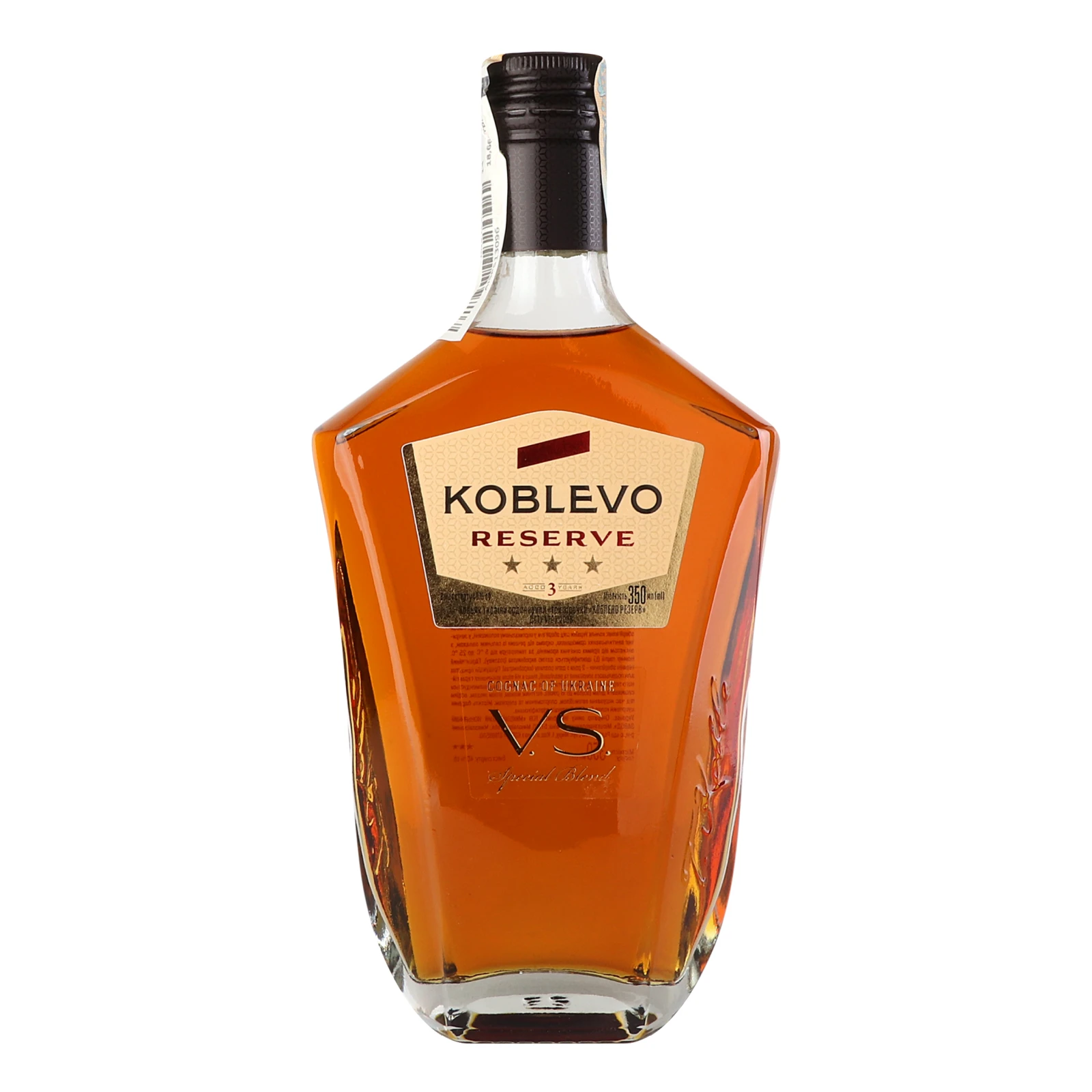 Коньяк Koblevo Reserve VS 3 зірки ординарний 40% 0.35л Фото №:1