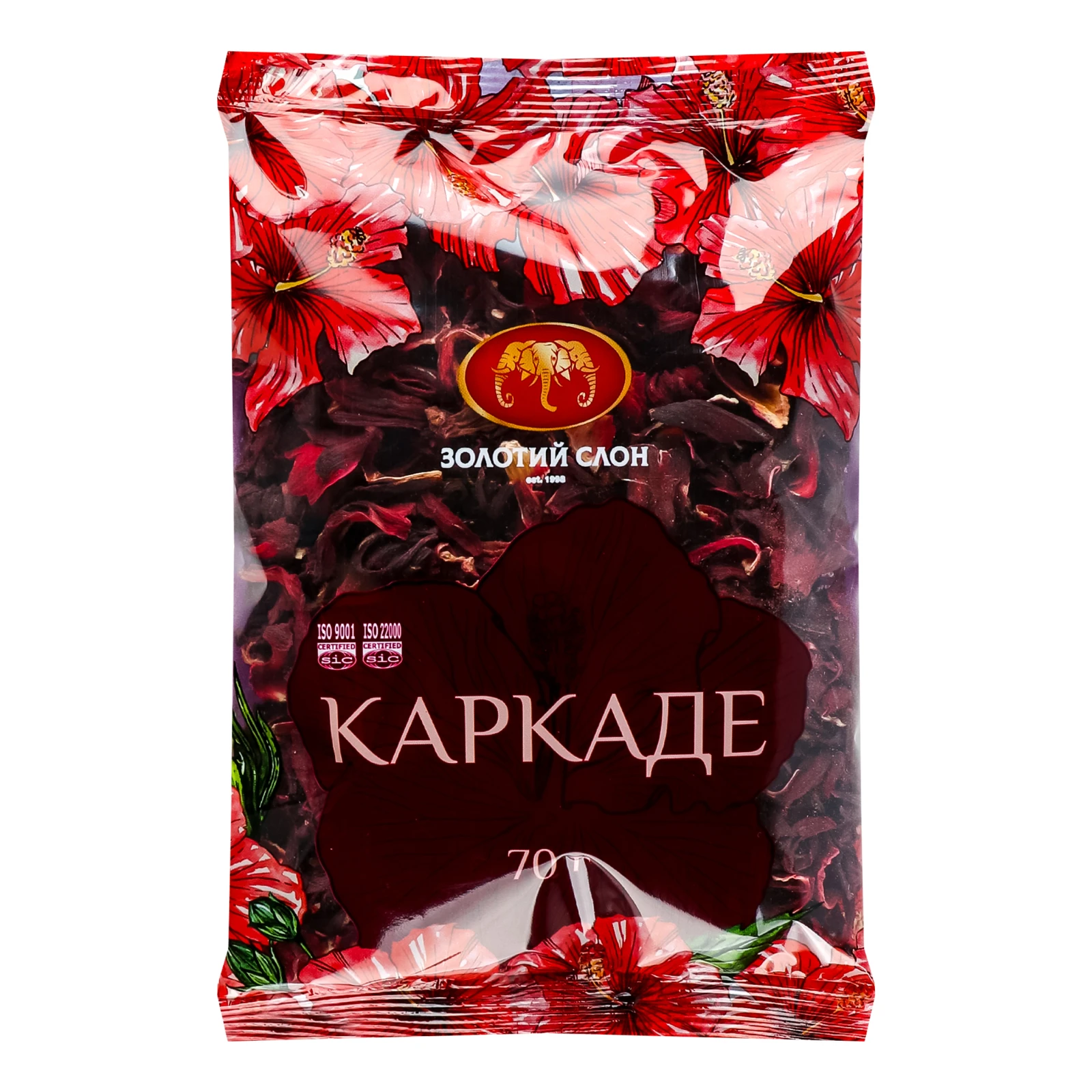 *Чай Золотий слон 70г Каркаде Фото №:1