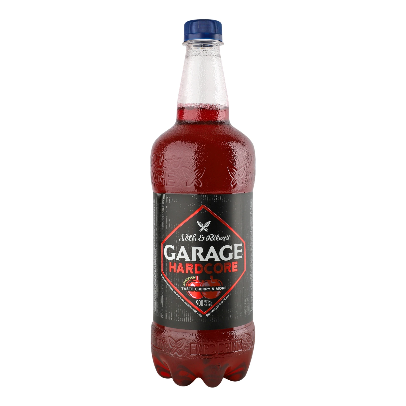 Пиво Seth&Riley's Garage Hardcore спеціальне пастеризоване Cherry&More 6% 0.9л