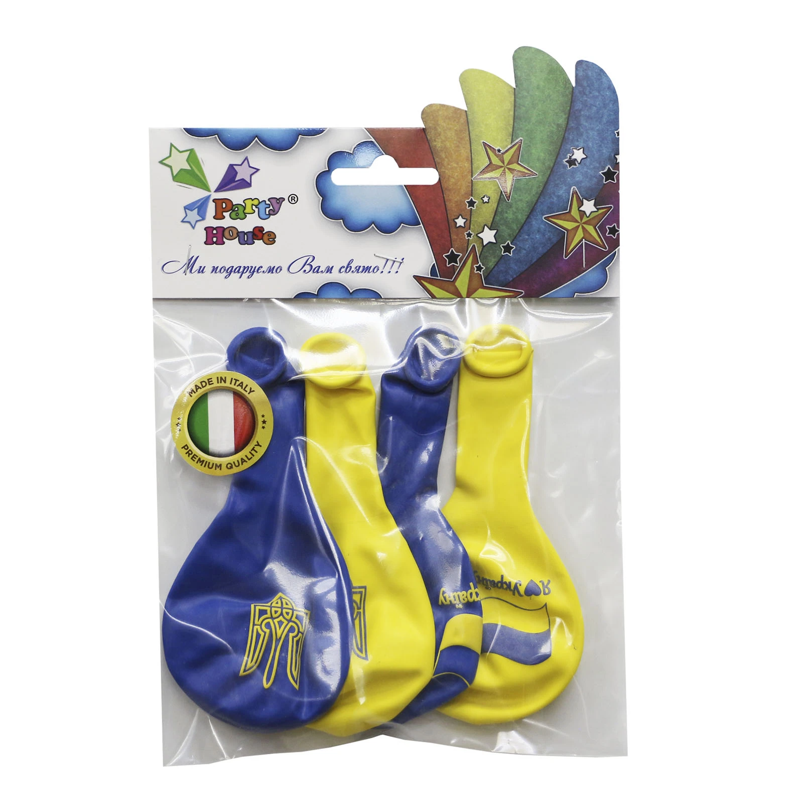 Кульки повітряні Party House патріотичні асорті 4шт Фото №:1