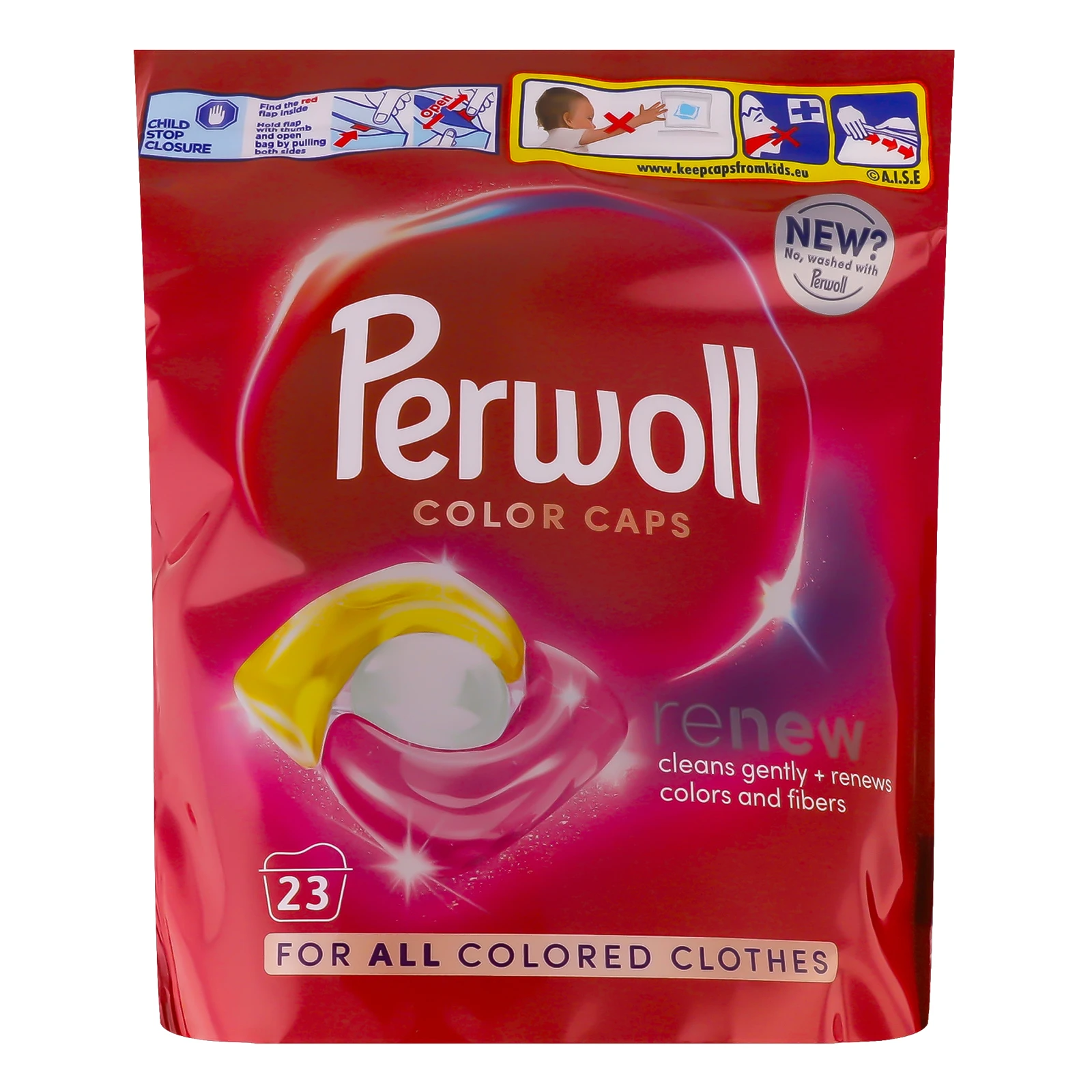 Засіб для прання Perwoll Renew Color Caps концентрований 23*13.5г/уп Фото №:1