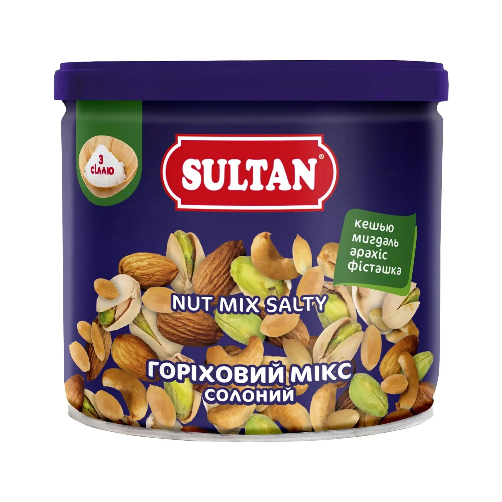 Горіховий мікс Sultan солоний 120г Фото №:1