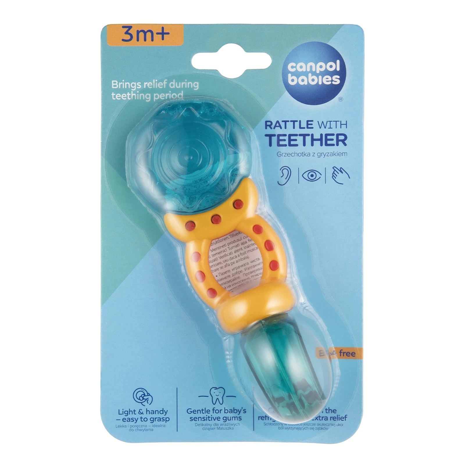 Брязкальце-зубогризка Canpol babies з водою Льодяник блакитний  56/127 Фото №:1