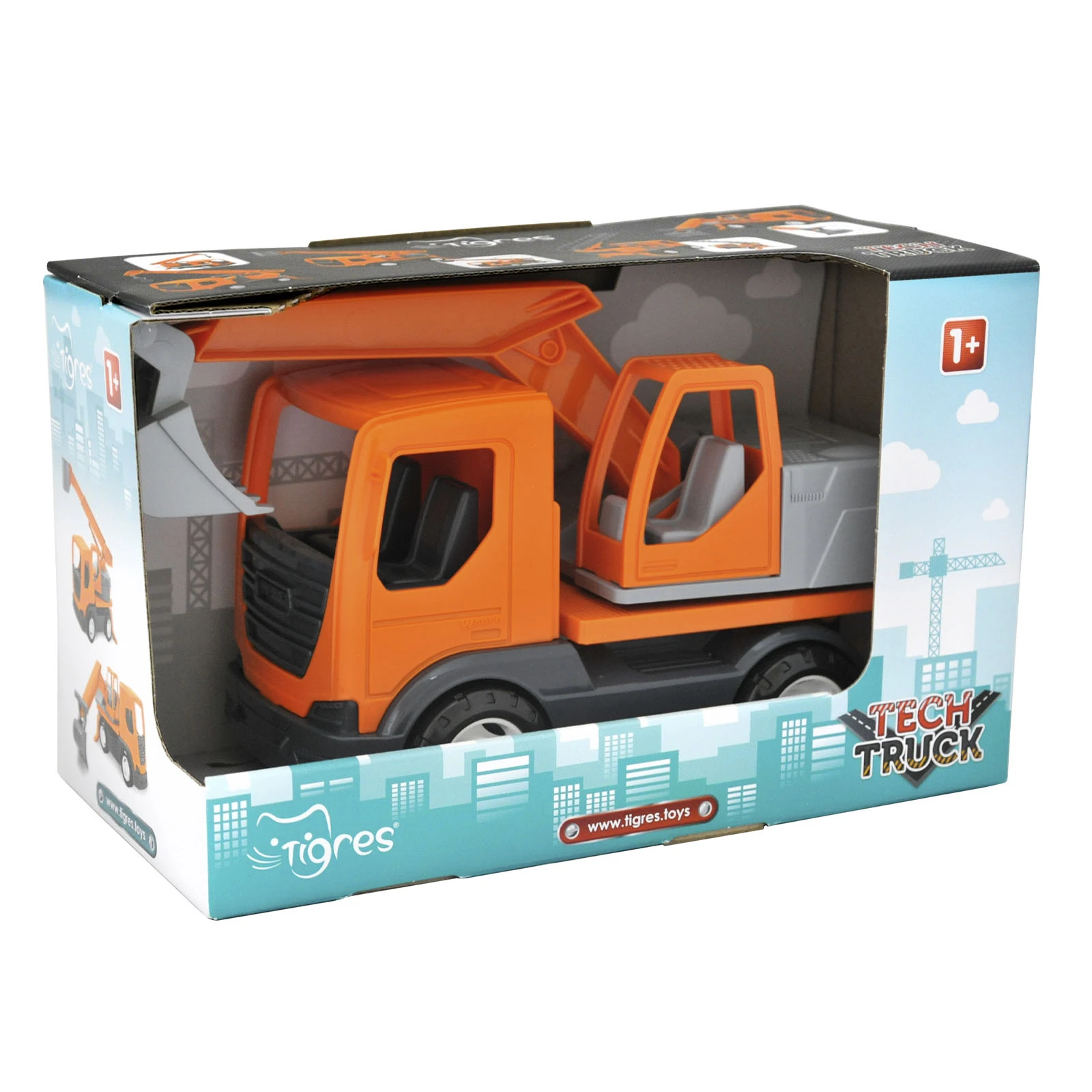 Машинка Tigres Tech Truck навантажувач у коробці 39887 Фото №:2